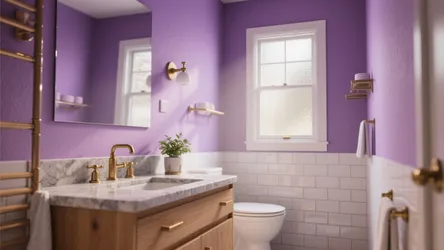 10 Purple Bathroom Wall Decor Ideas