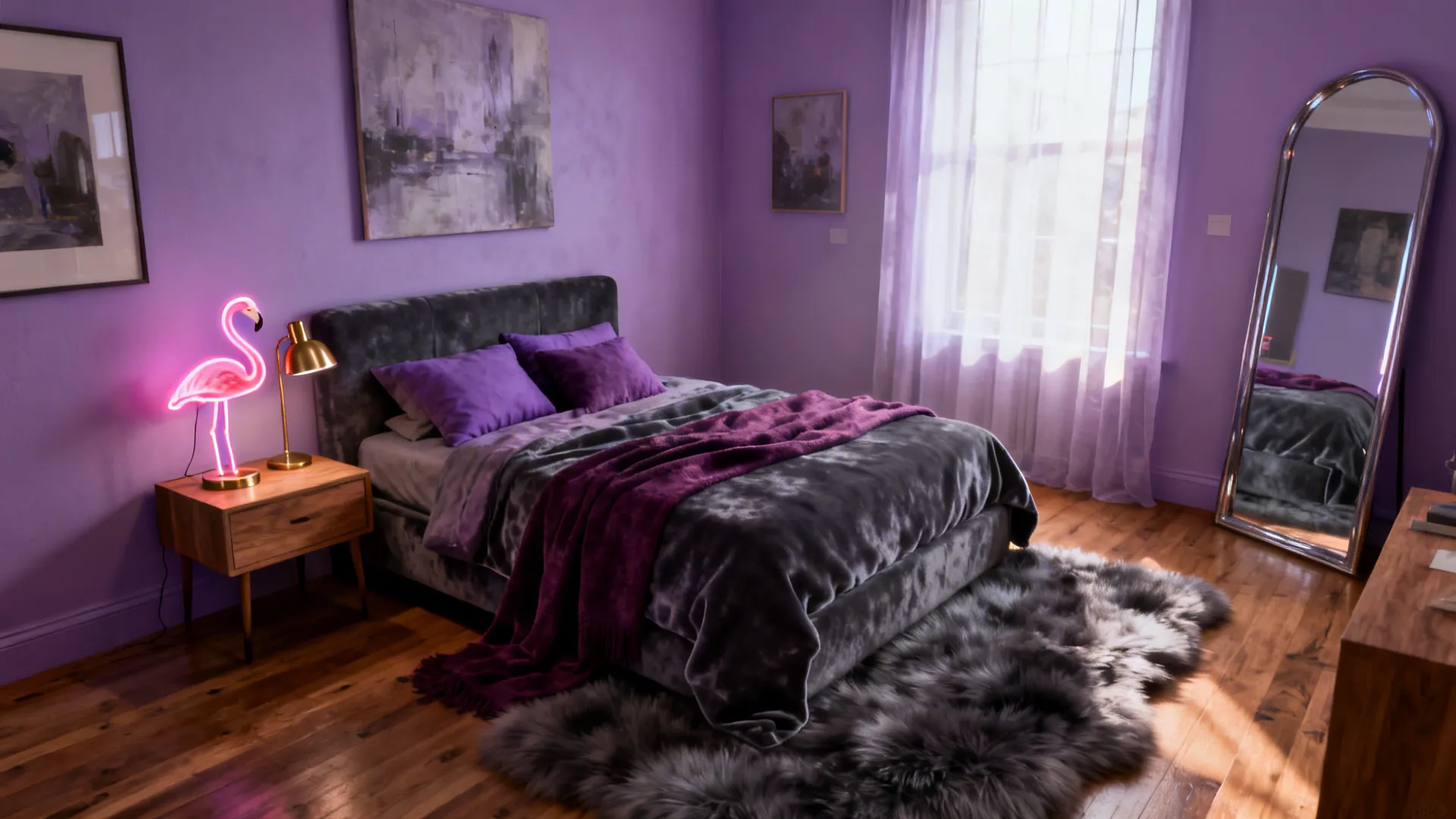 5 Purple and Gray Bedroom Ideas