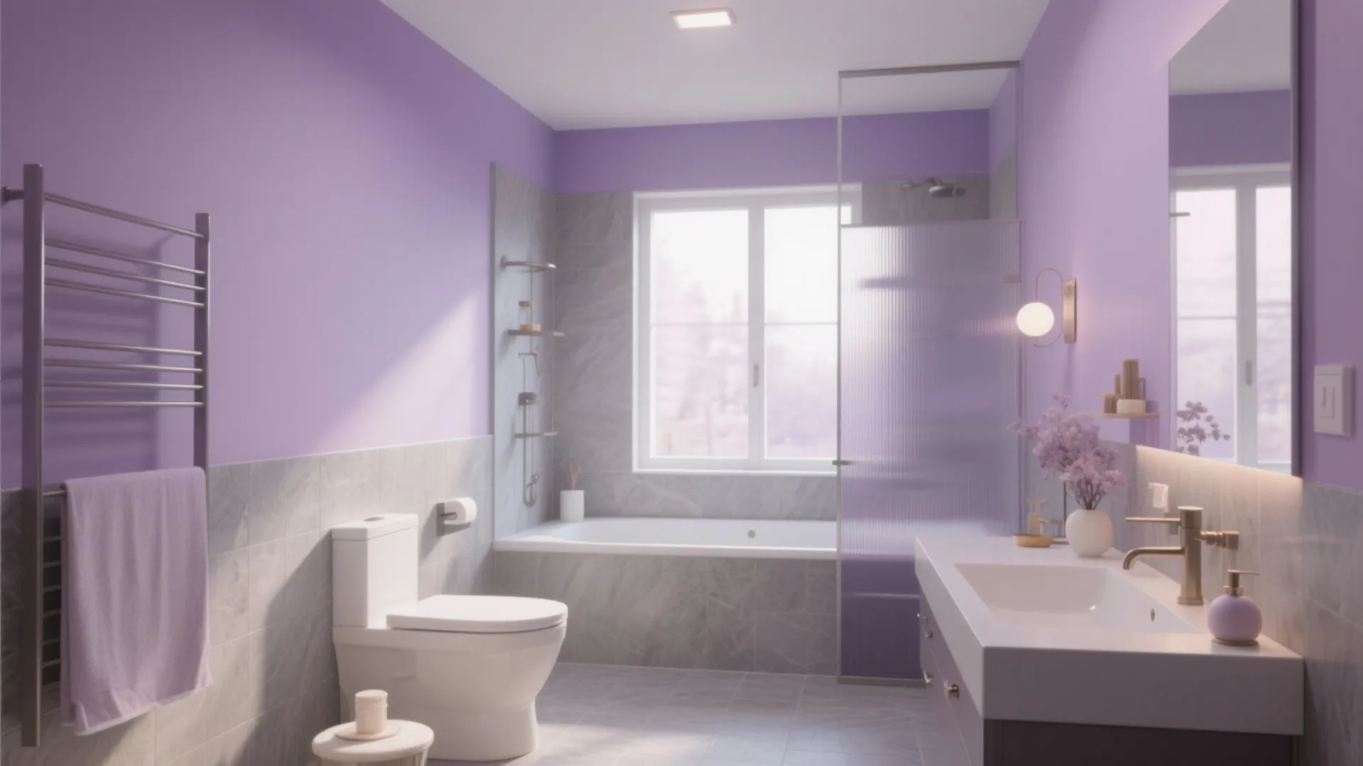 Stunning Purple and Grey Bathroom Ideas: Transform Your Bathroom with Purple and Grey Themes