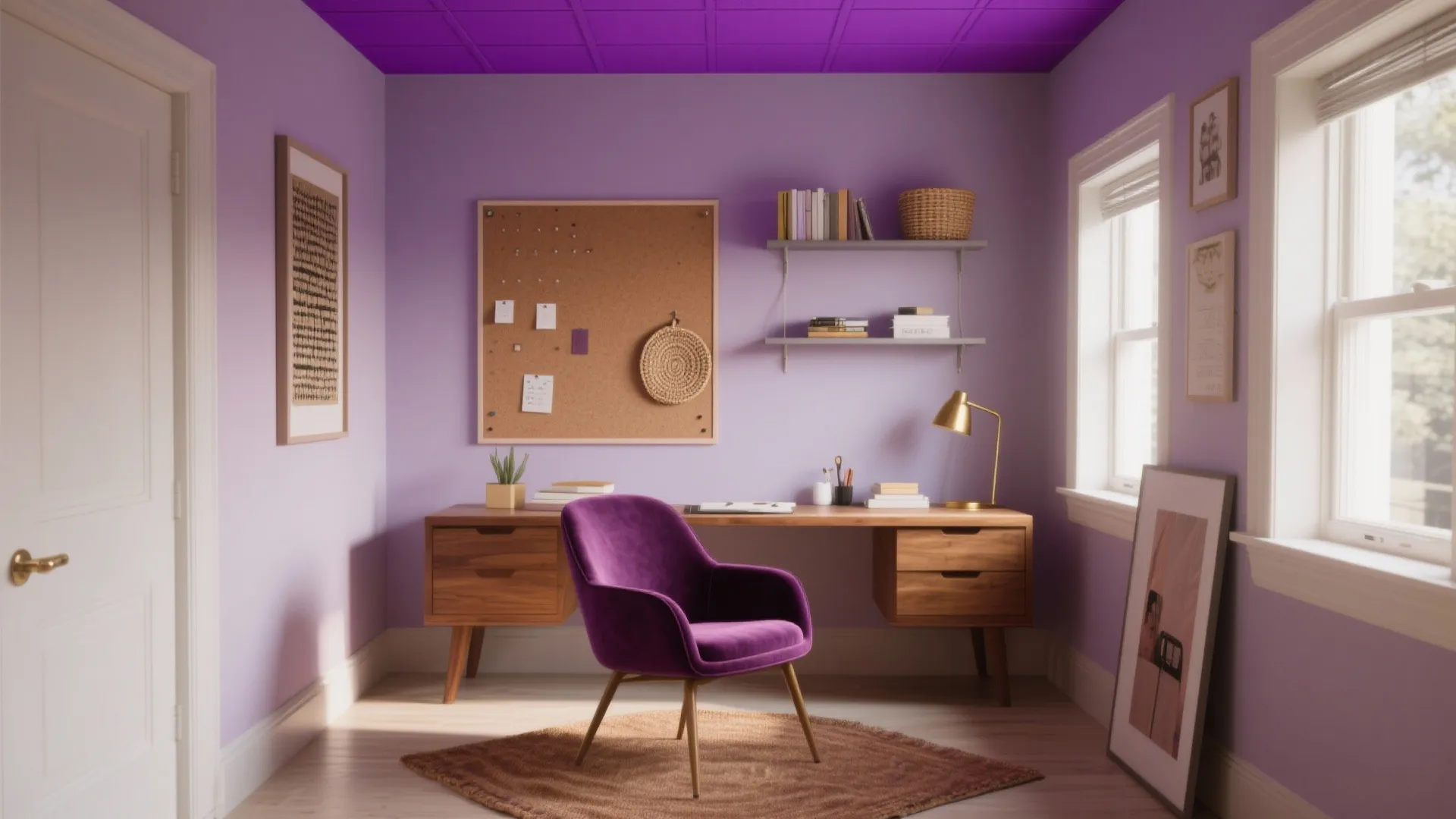 Purple Office Ideas: 5 Creative Inspirations: Fresh, playful and practical purple office ideas for small spaces — from an experienced designer