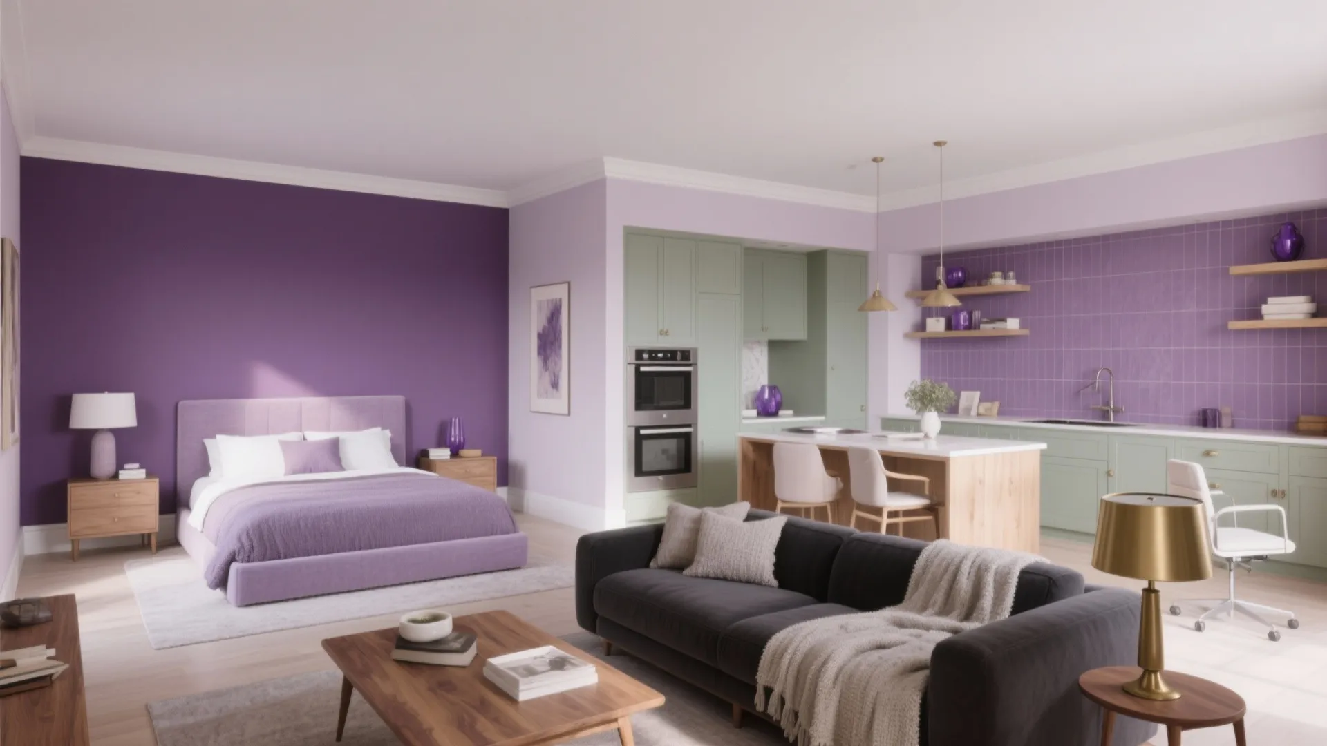 Room Colour Combination with Purple: Transform Your Space Instantly: 1 Minute to Discover Stunning Purple Room Color Combos