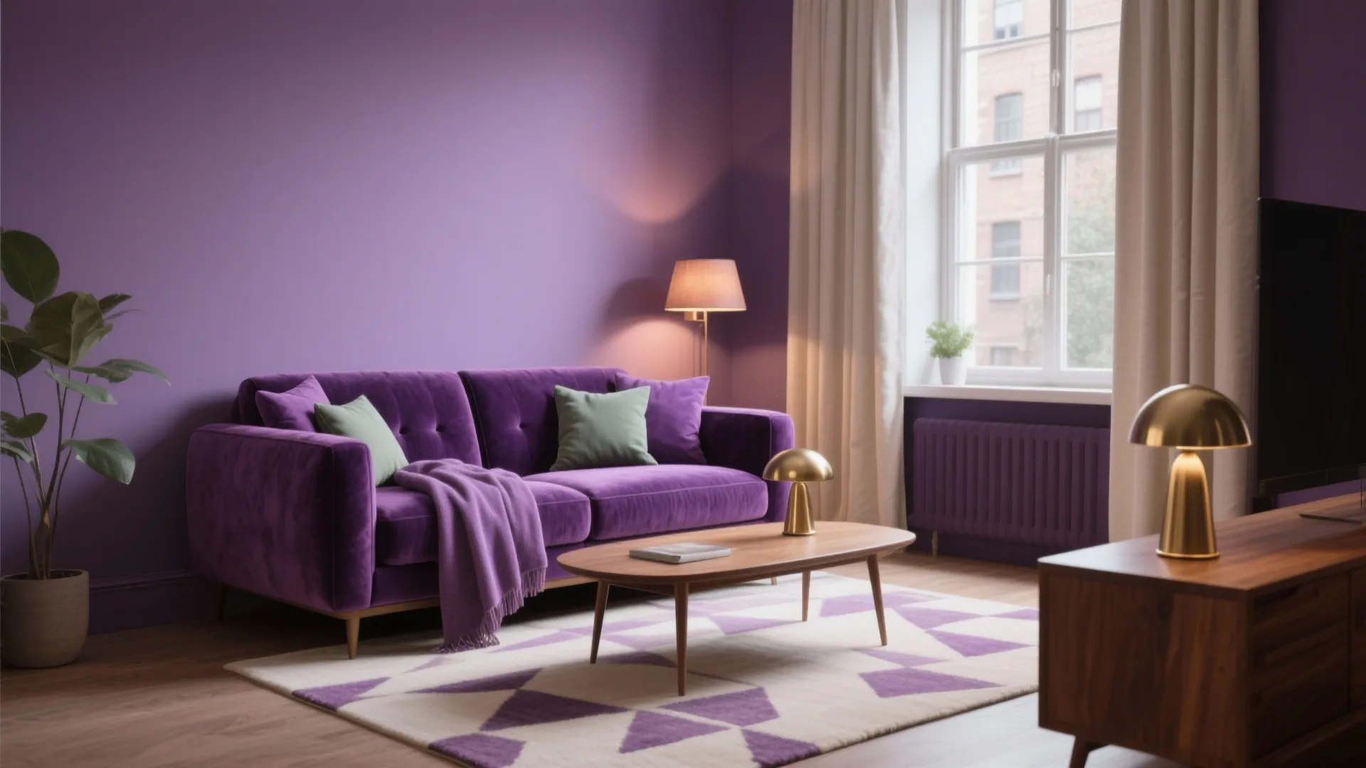 5 Purple Living Room Ideas I Use in Small Spaces: From color-drenched aubergine to lilac-and-sage pairings, here are five purple living room ideas I’ve tested in real homes to make small spaces feel richer, calmer, and more cohesive.