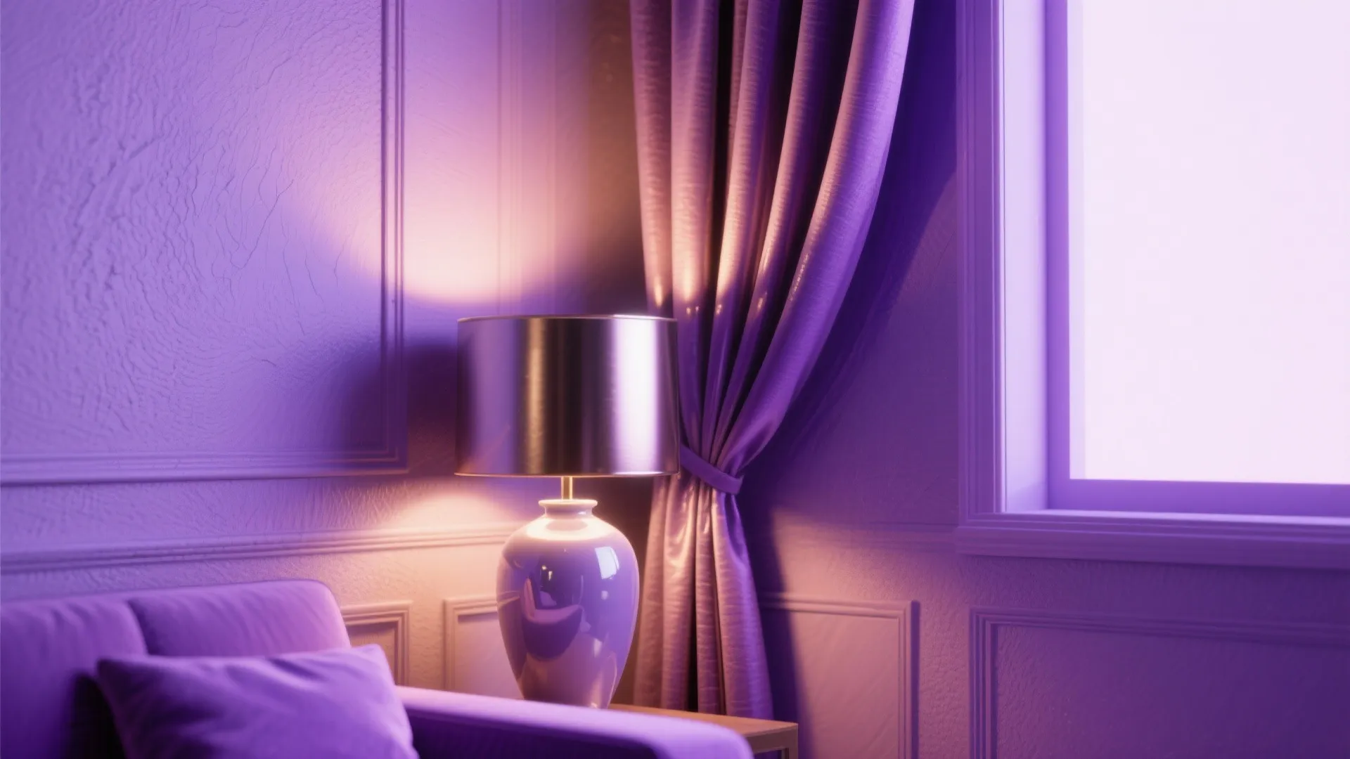 5. Monochrome Purple Layering with Blue Metallics