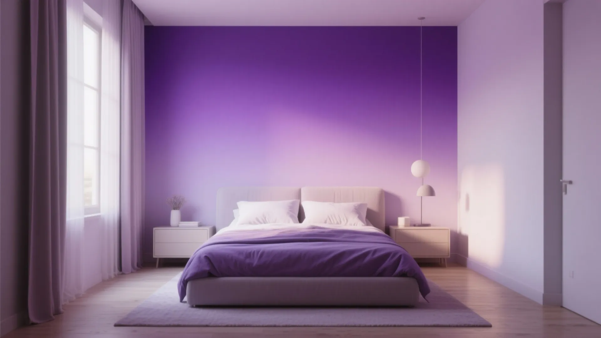 Purple Ombre Wall Effect