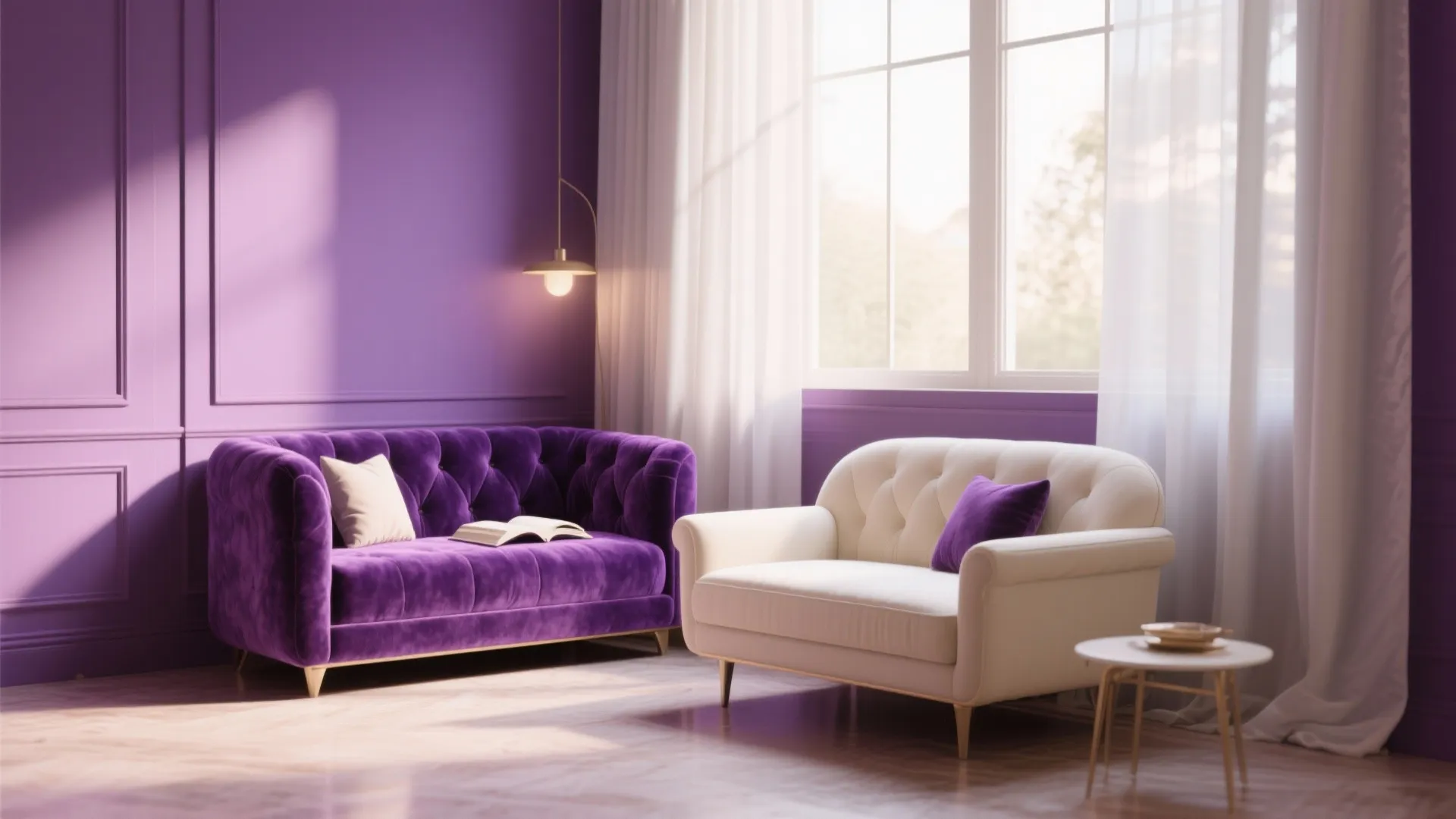 Royal Purple Velvet Finish