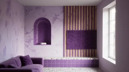 5 Purple Wall Texture Design Ideas
