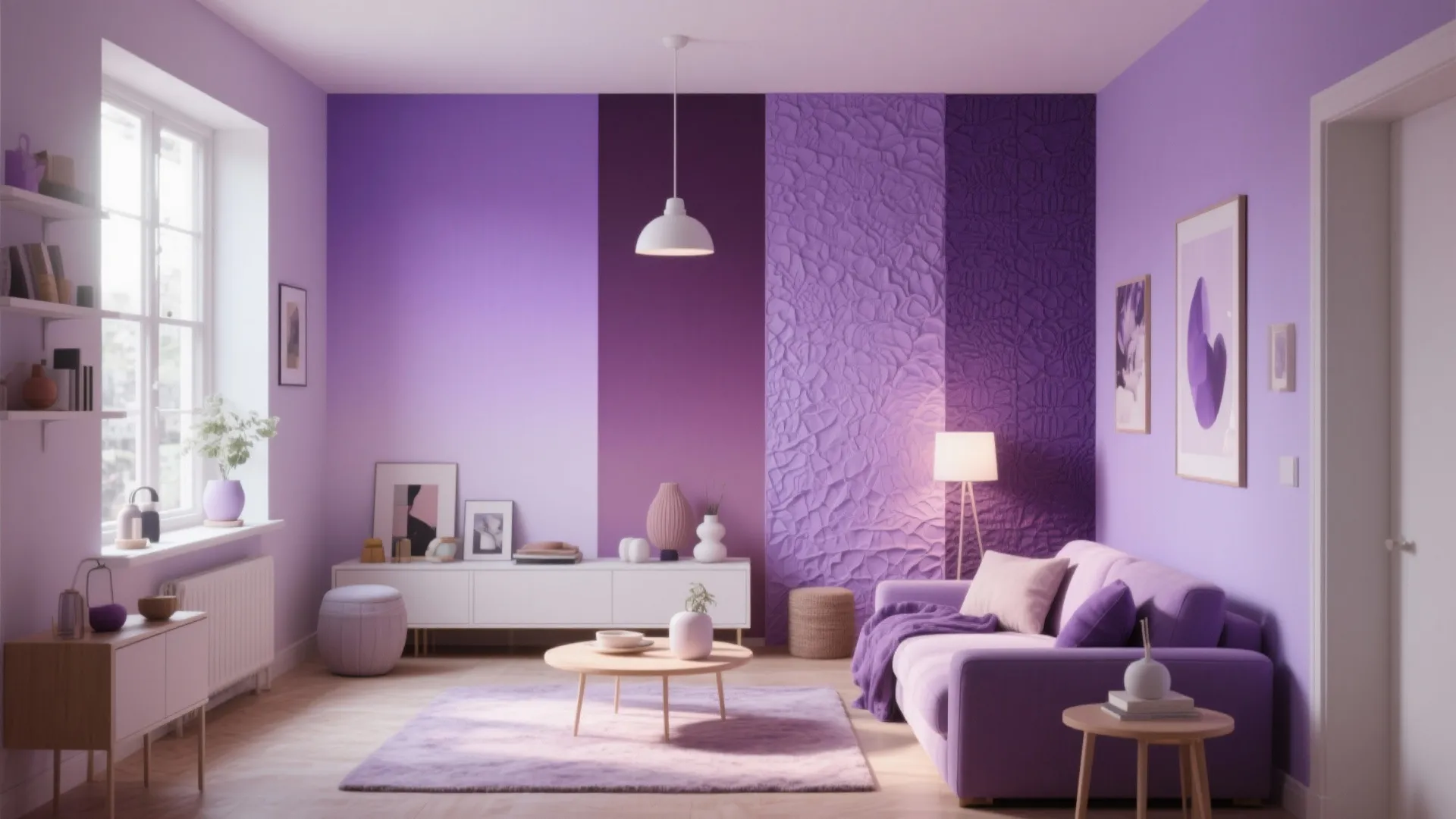 5 Purple Wall Design Ideas for Stylish Homes: Transform Your Space with These Creative Purple Wall Inspirations