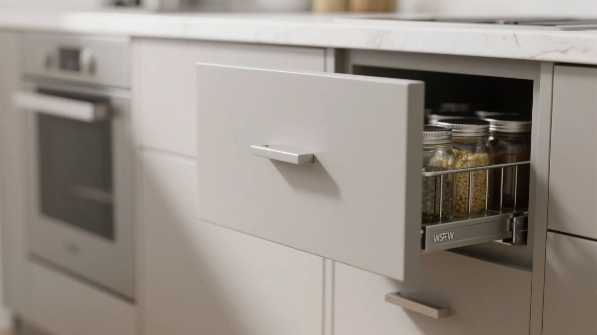 Minimalist kitchen storage that breathes