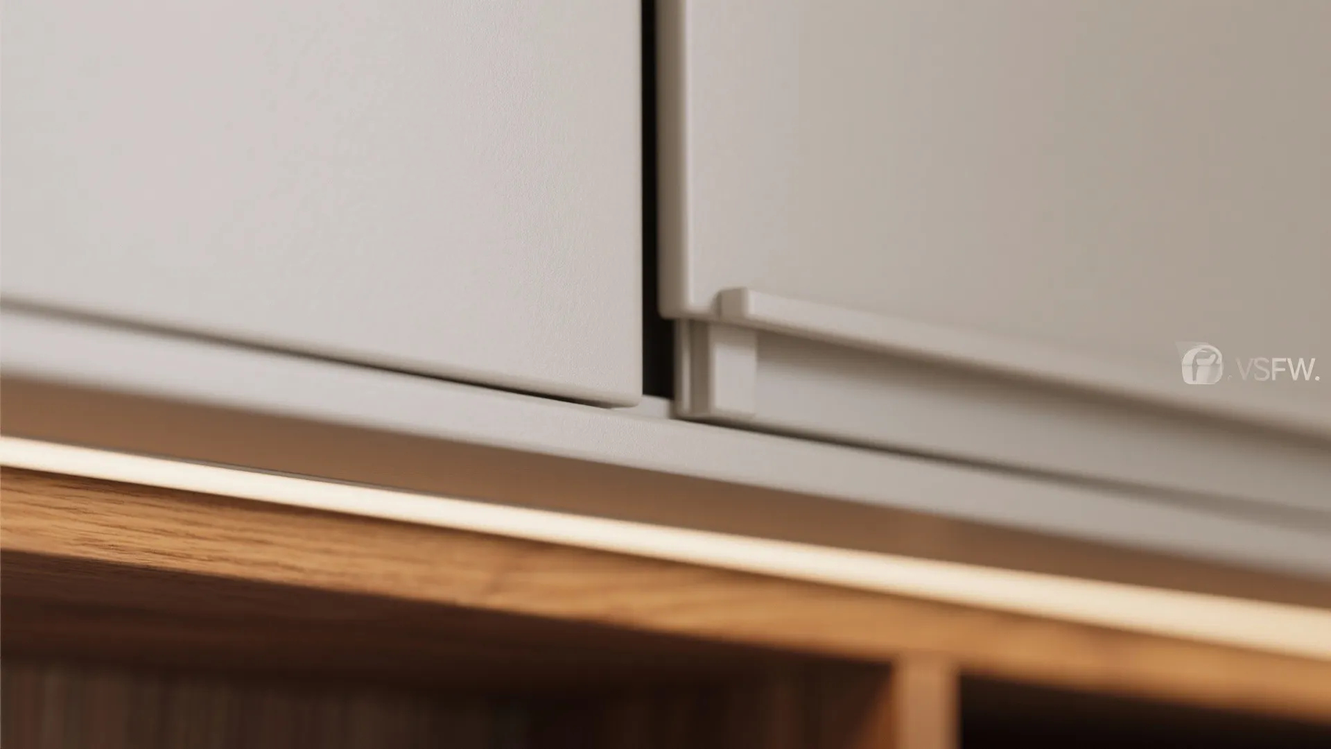 Minimalist Showcase with Concealed Storage