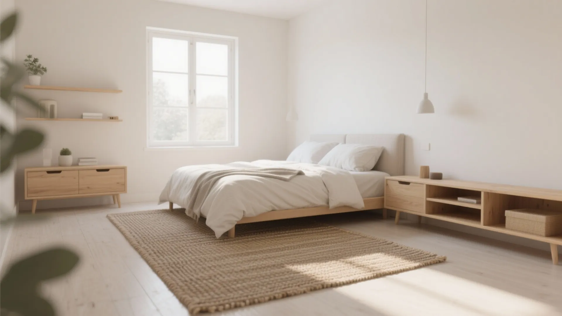 Warm Minimalism with Putty Walls