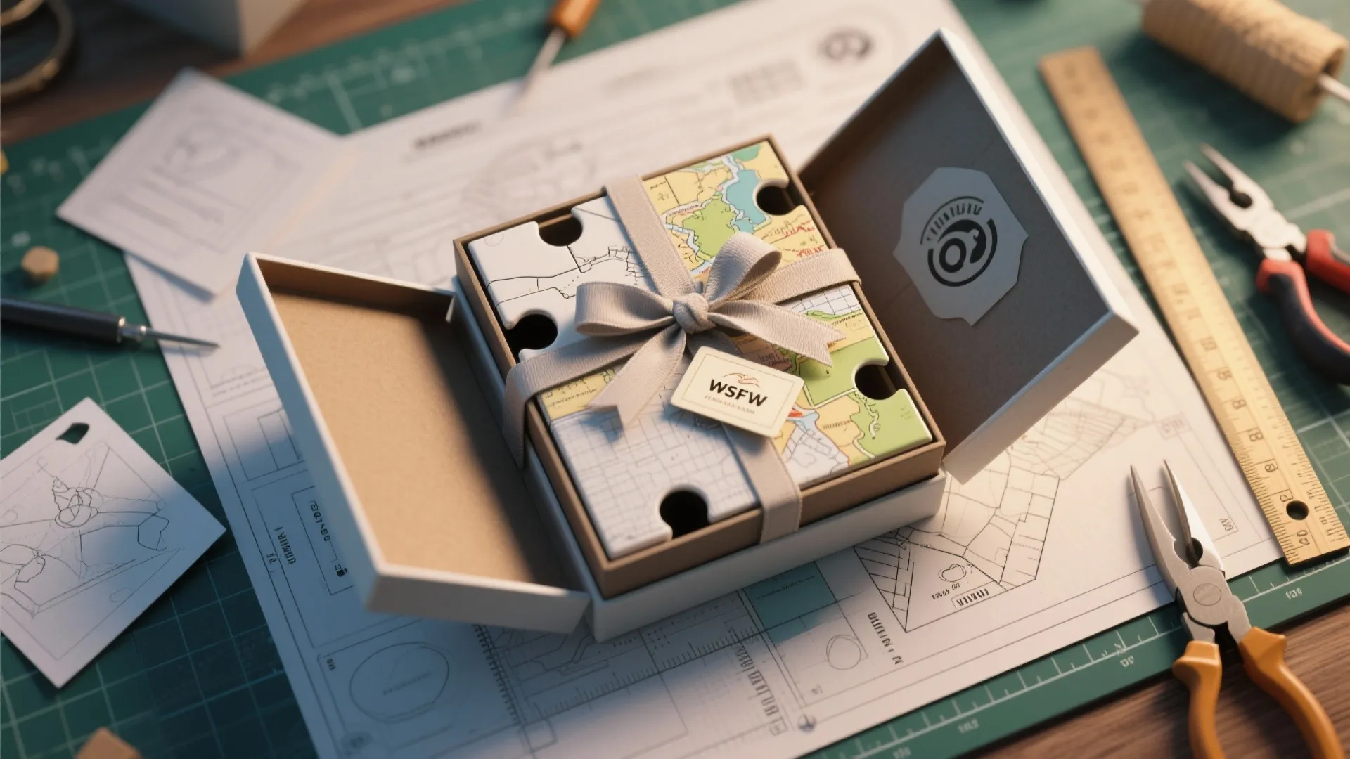 5. Interactive Puzzle Box Styling