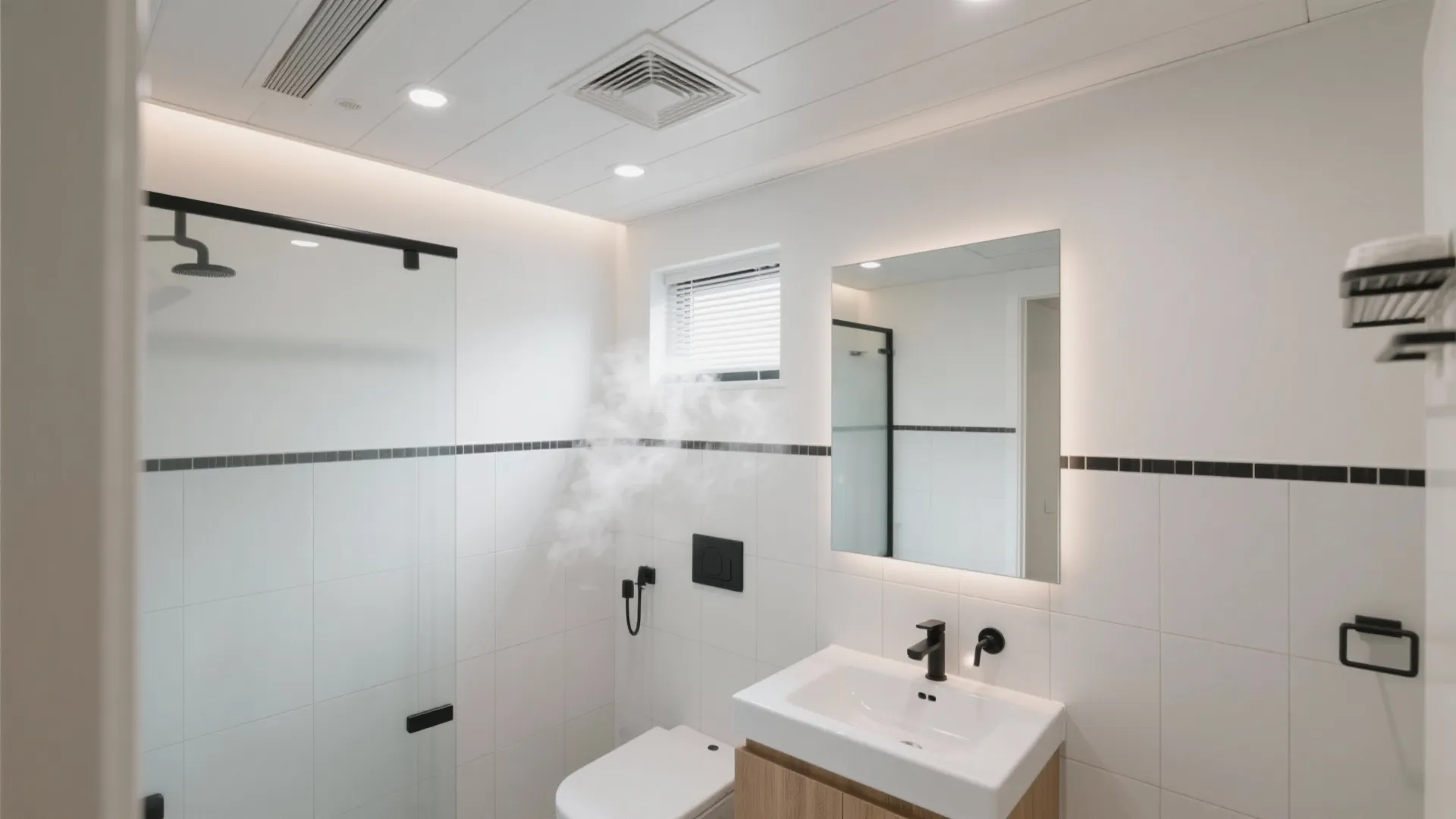 PVC ceiling design for bathroom: 5 ideas