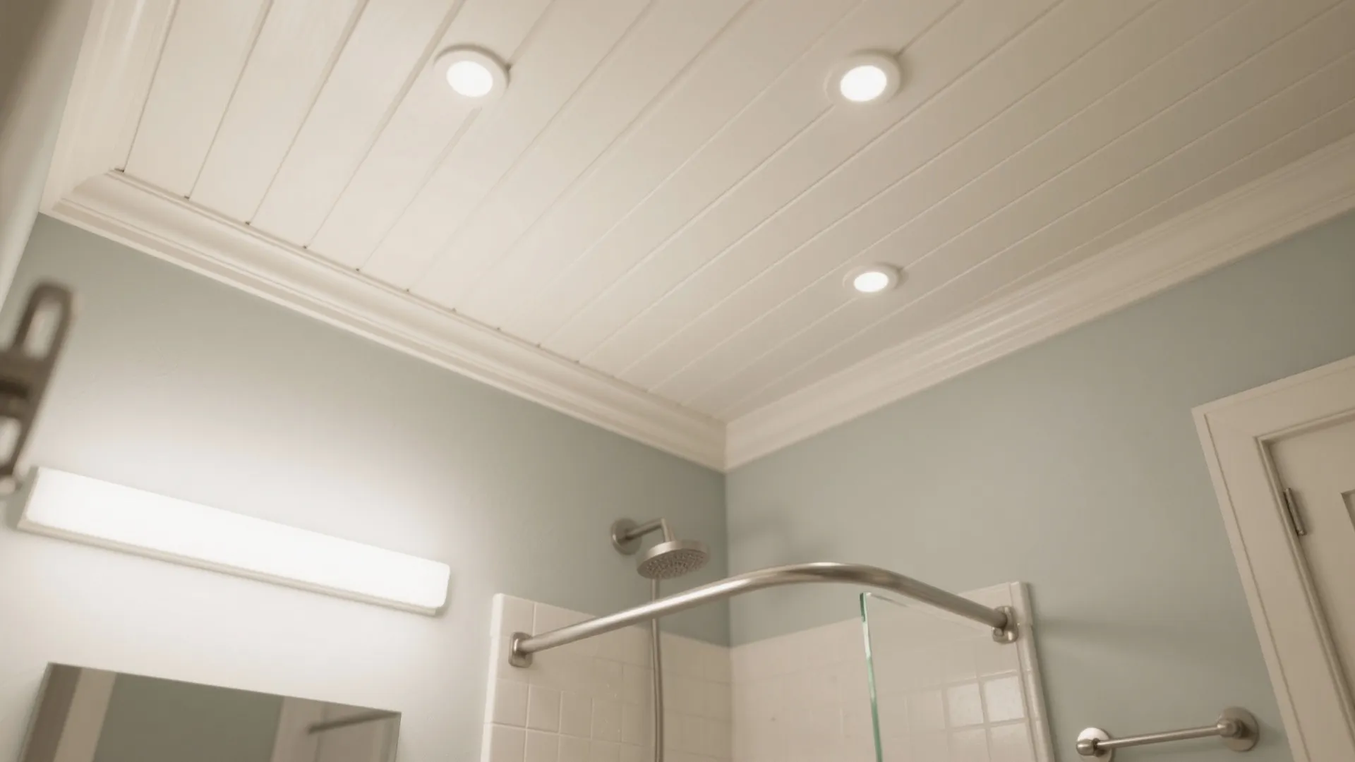 Idea 2: Moisture-Safe Beadboard, Painted Soft White