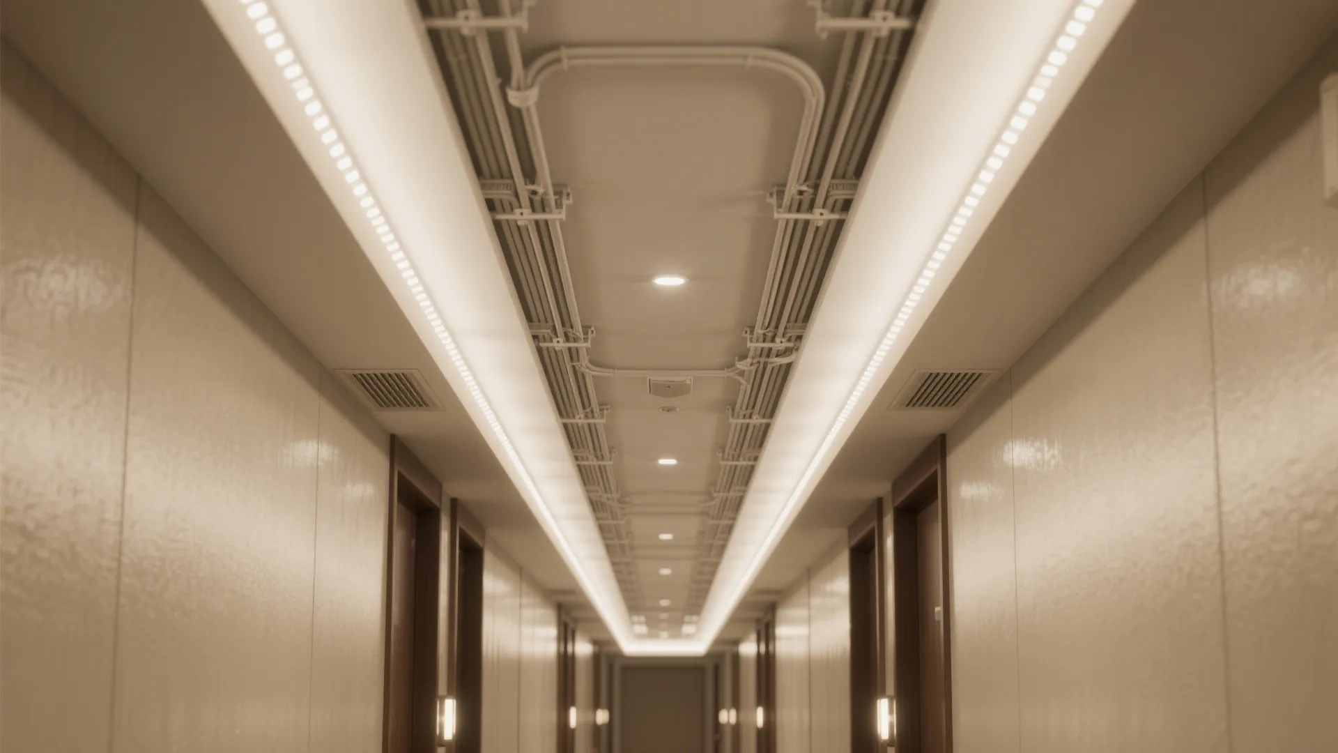 PVC Ceiling Bands with Continuous Lighting