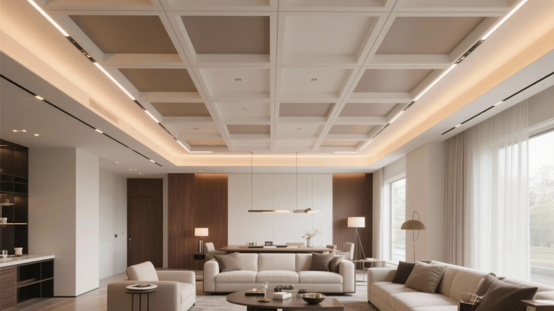 Statement Ceilings: Coffers, Trays, and Lit Coves