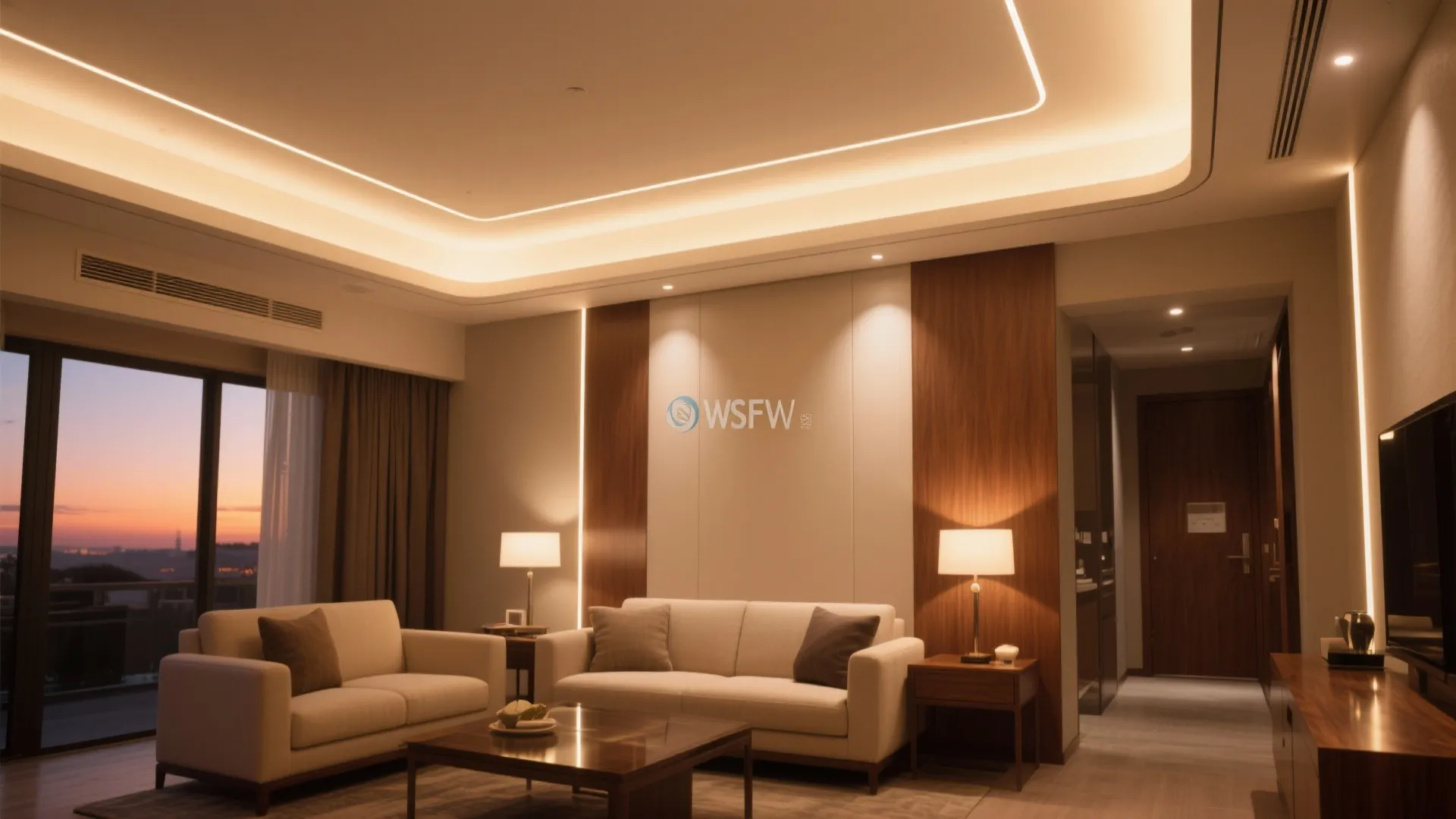 LED Cove Lighting in a PVC False Ceiling