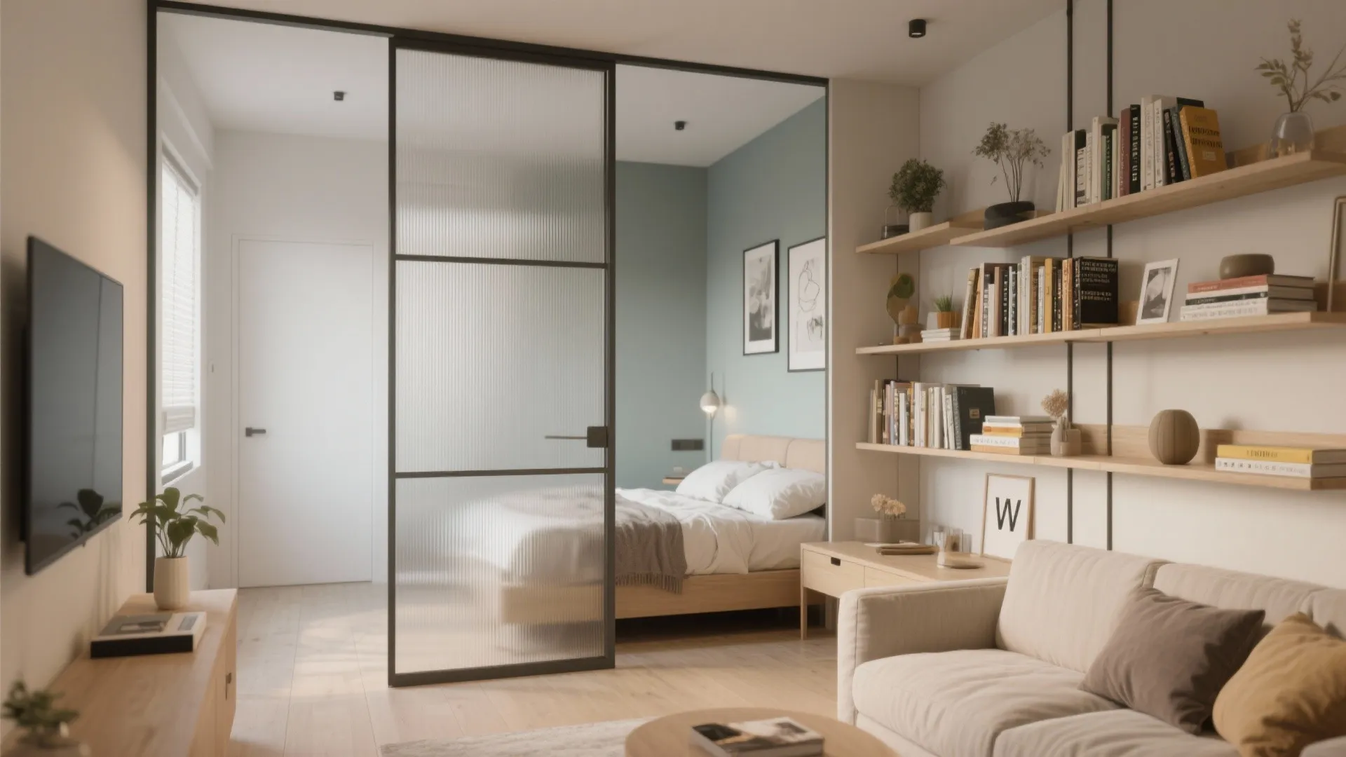 PVC Room Dividers with Storage