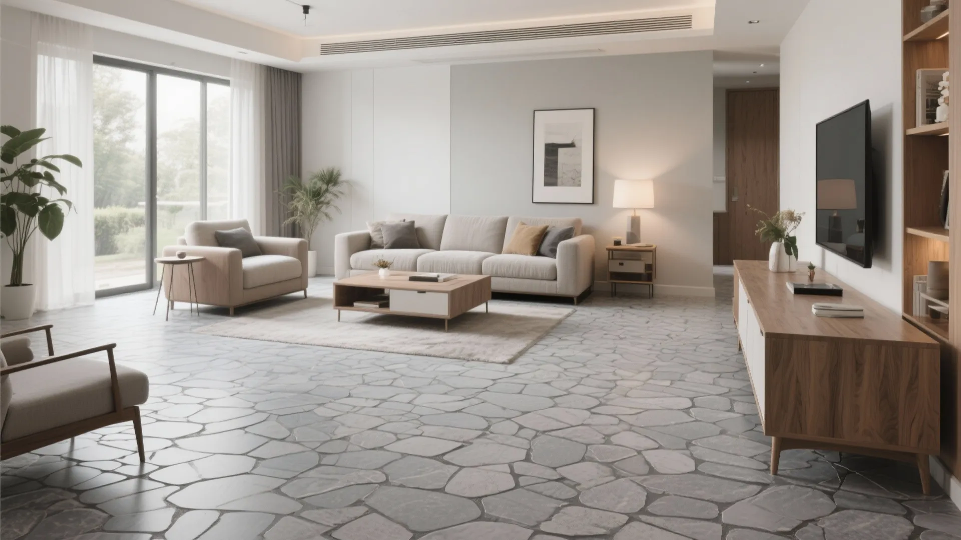 5. Textured PVC Flooring