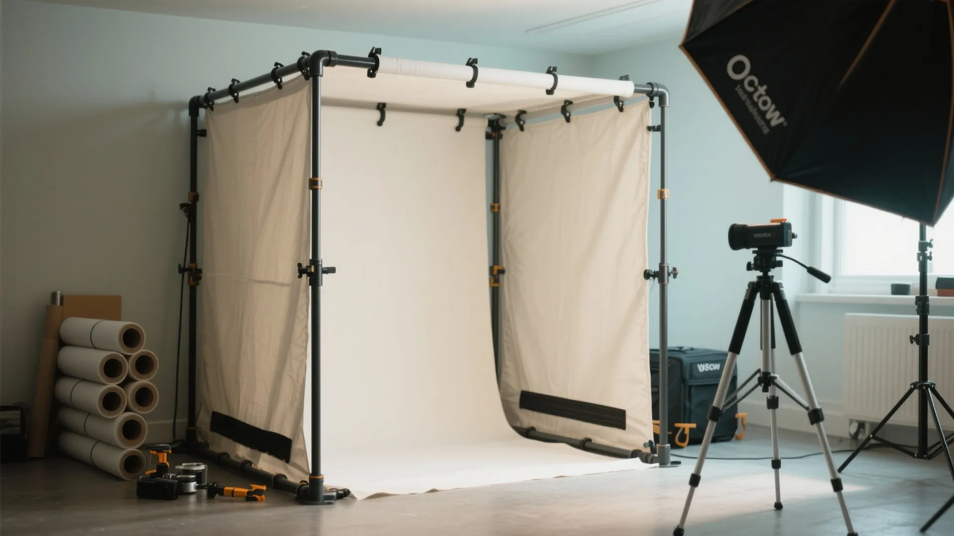 2. PVC Frame Tent with Removable Fabric