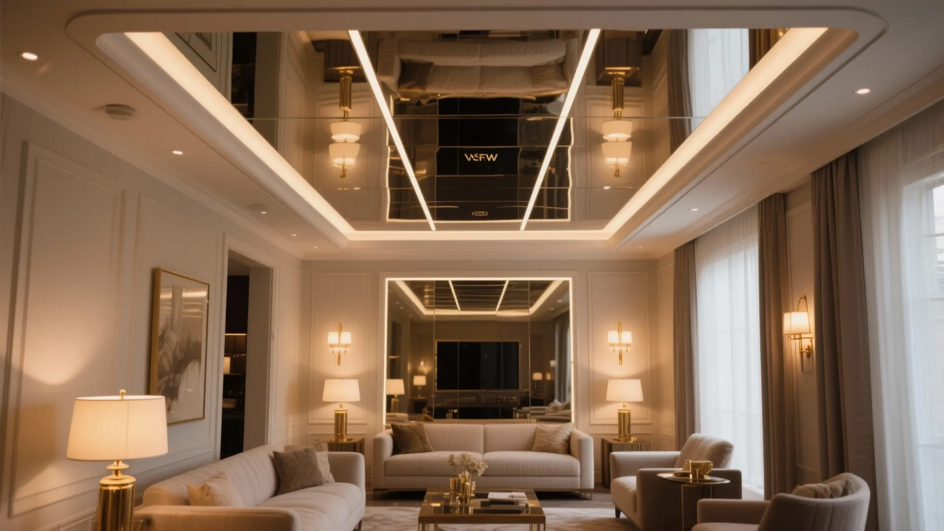 High-Gloss PVC with Mirrored Insets