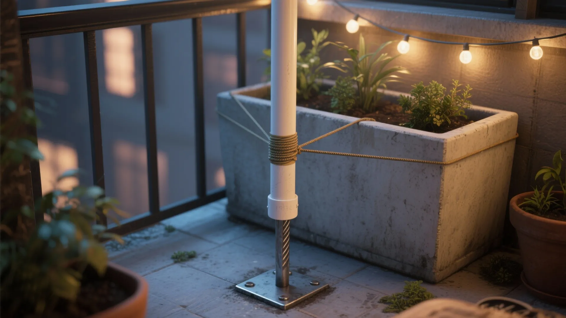 1. PVC Pipe + Ground Spike