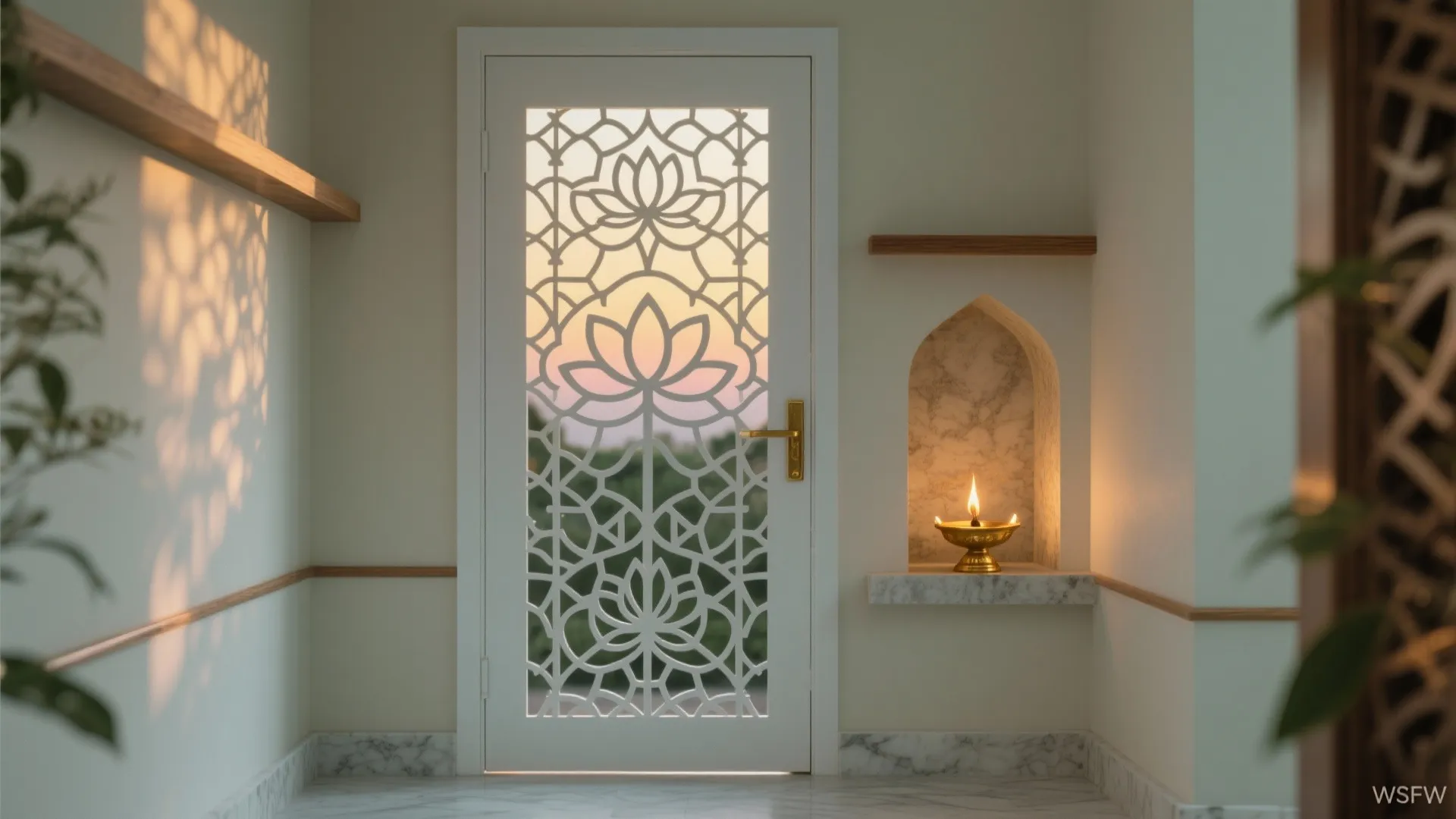 Jaali-Inspired PVC Doors