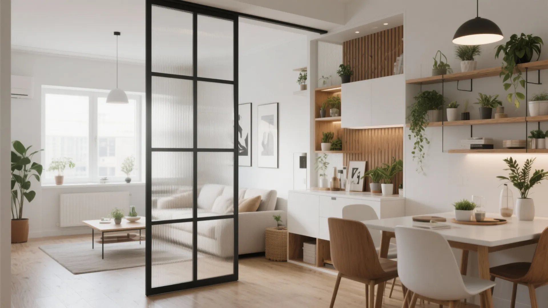 5. PVC Partition to Define Spaces