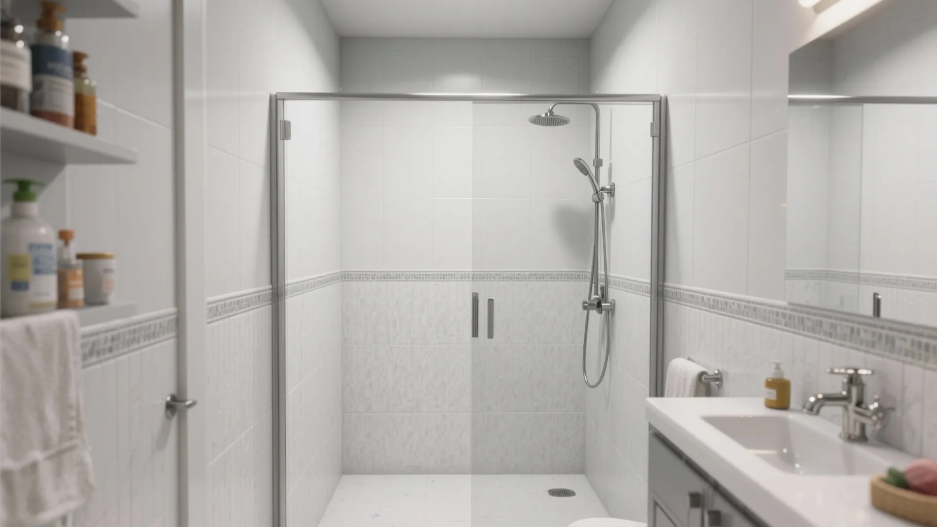 2. Waterproof PVC for the No-Fuss Shower