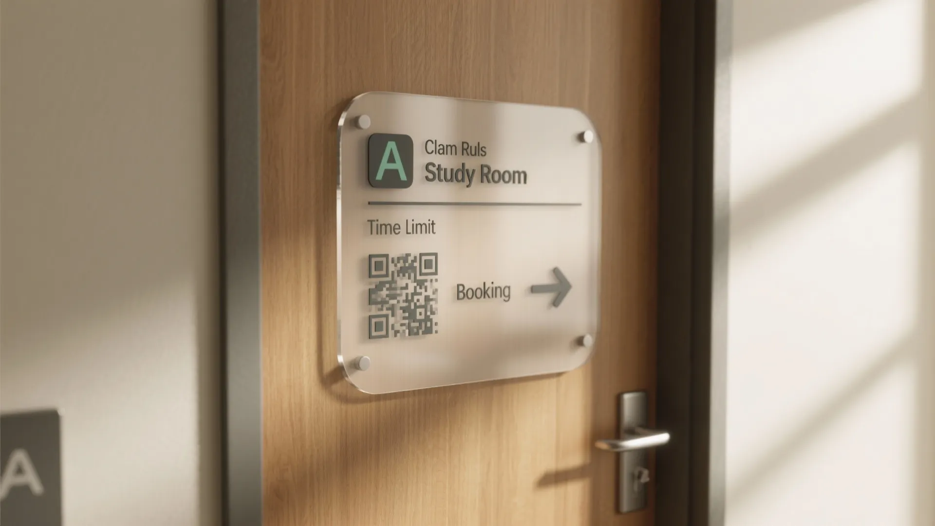 Smart booking flow and calm signage