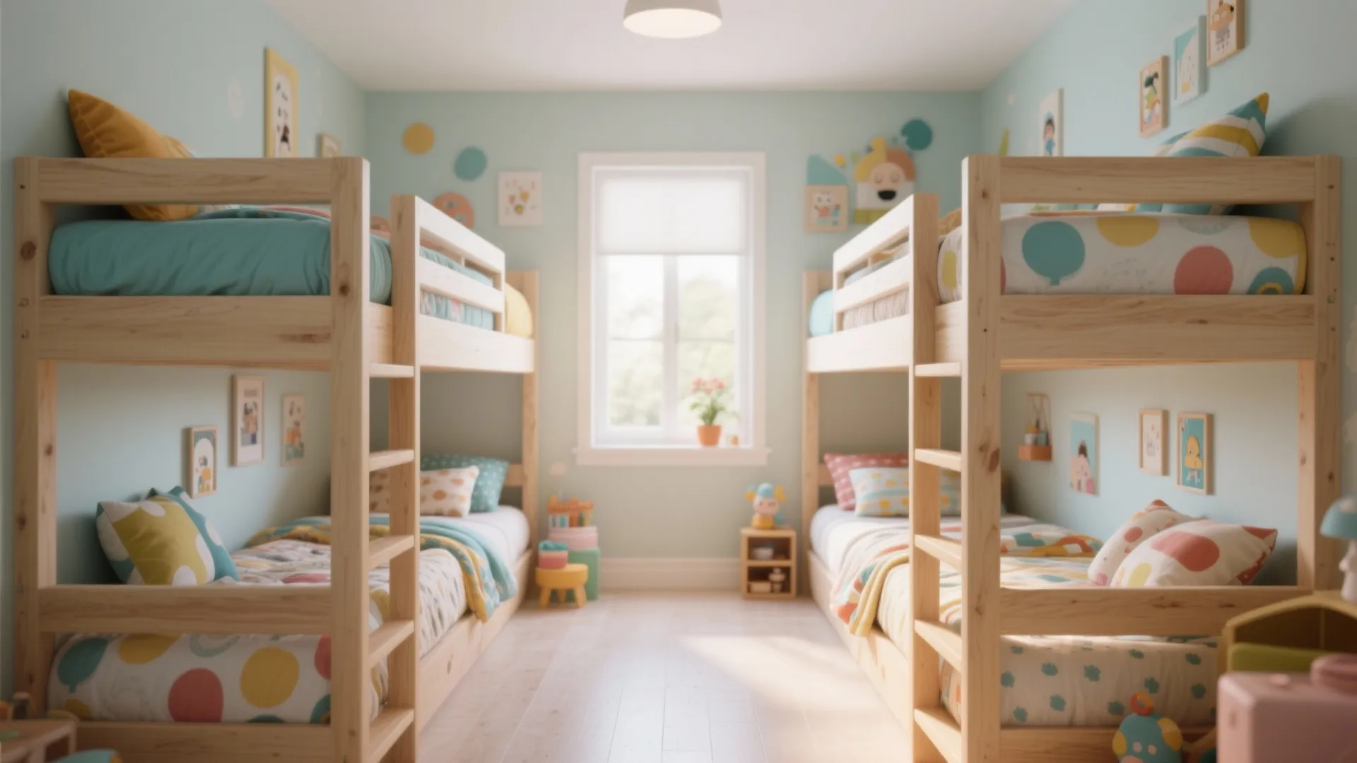 Idea 1: Custom Quad Bunk Beds