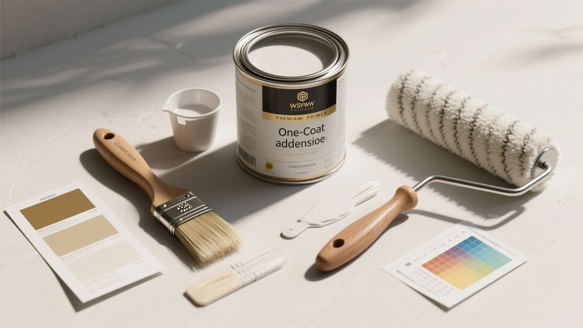 2. One coat where possible — choose quality primers