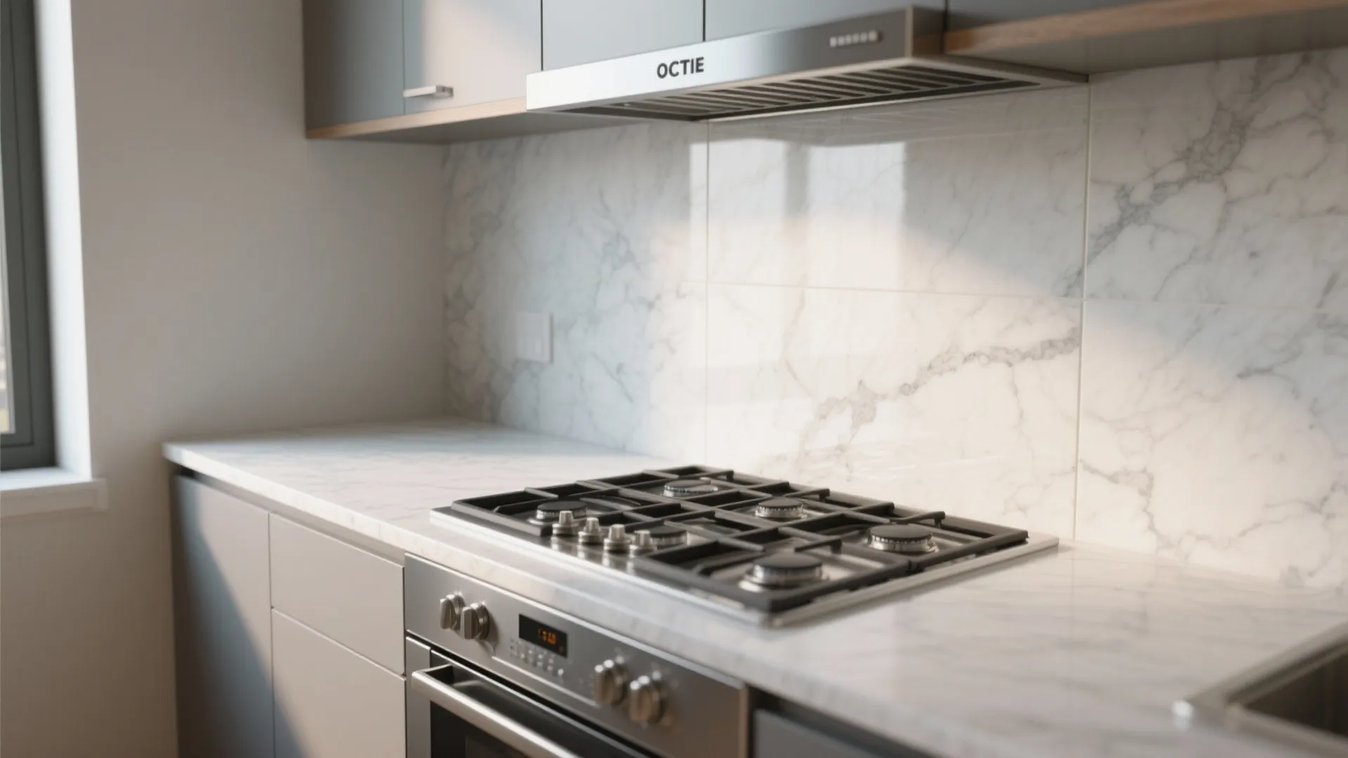 5. Integrated backsplash + quartz for seamless flow