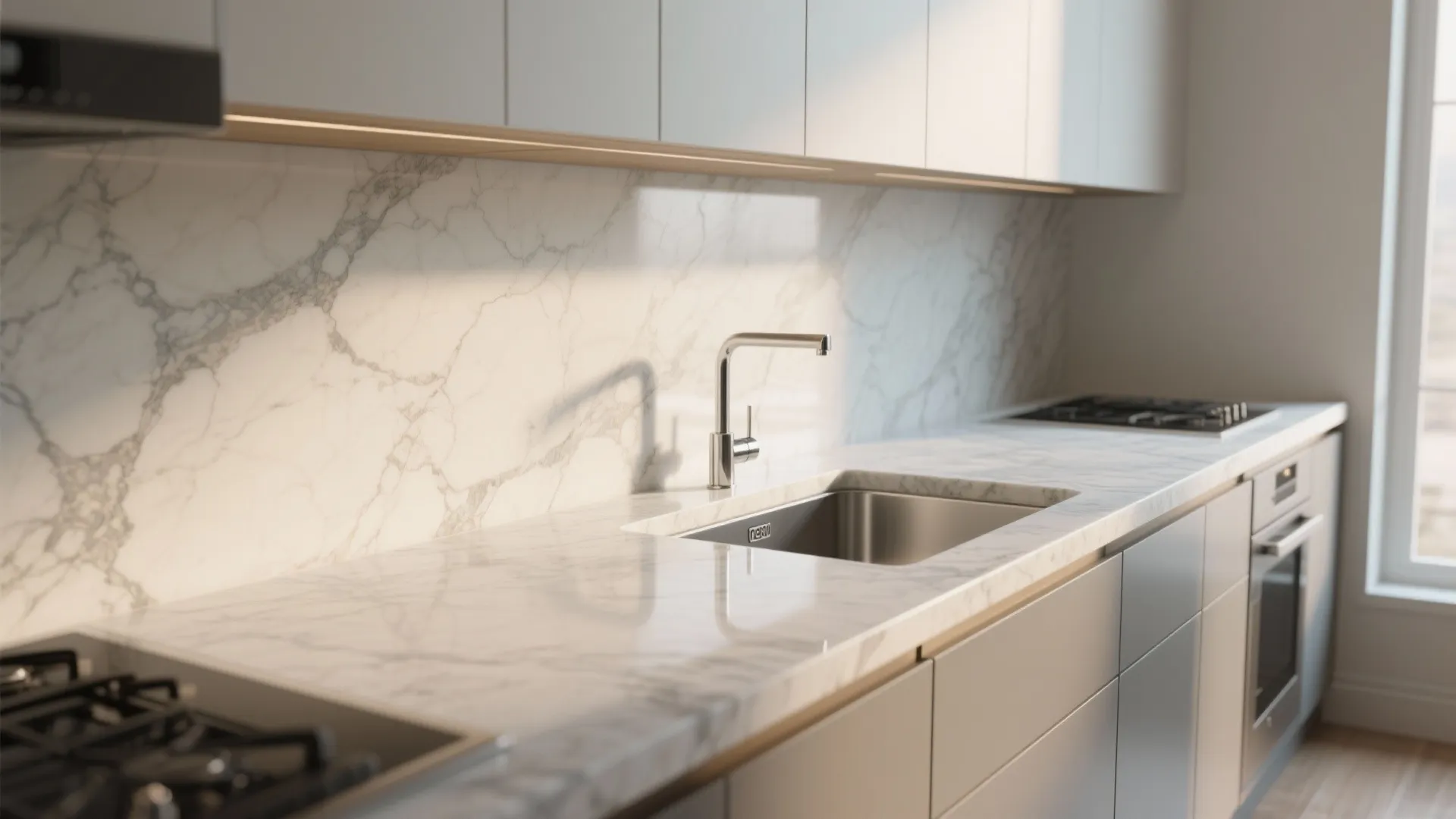1. Engineered Quartz for Low-Maintenance Luxury