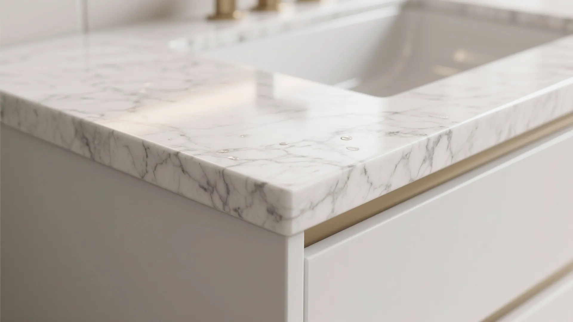 5. Choose a countertop with subtle pattern for durability and disguise stains