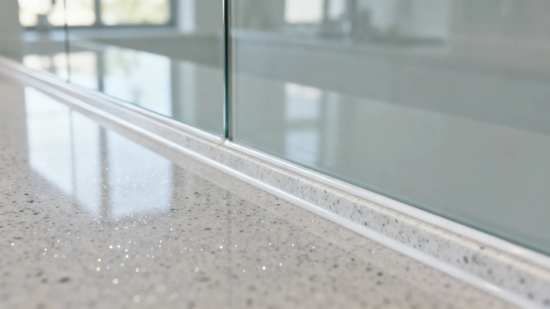 Easy-maintenance countertops and backsplashes