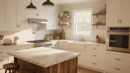 Quartz Countertops + White Cabinets: 5 Inspo Ideas