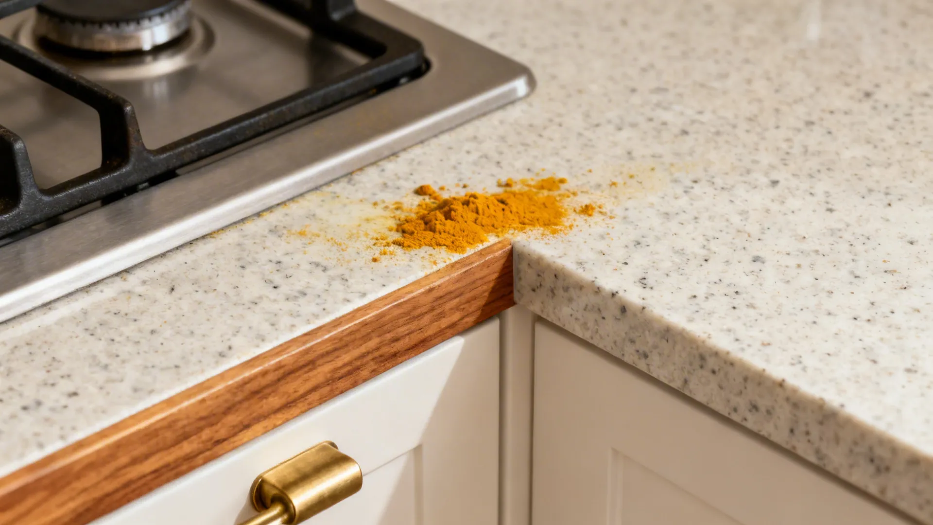 Material Harmony: Warm Wood, Easy-Clean Surfaces