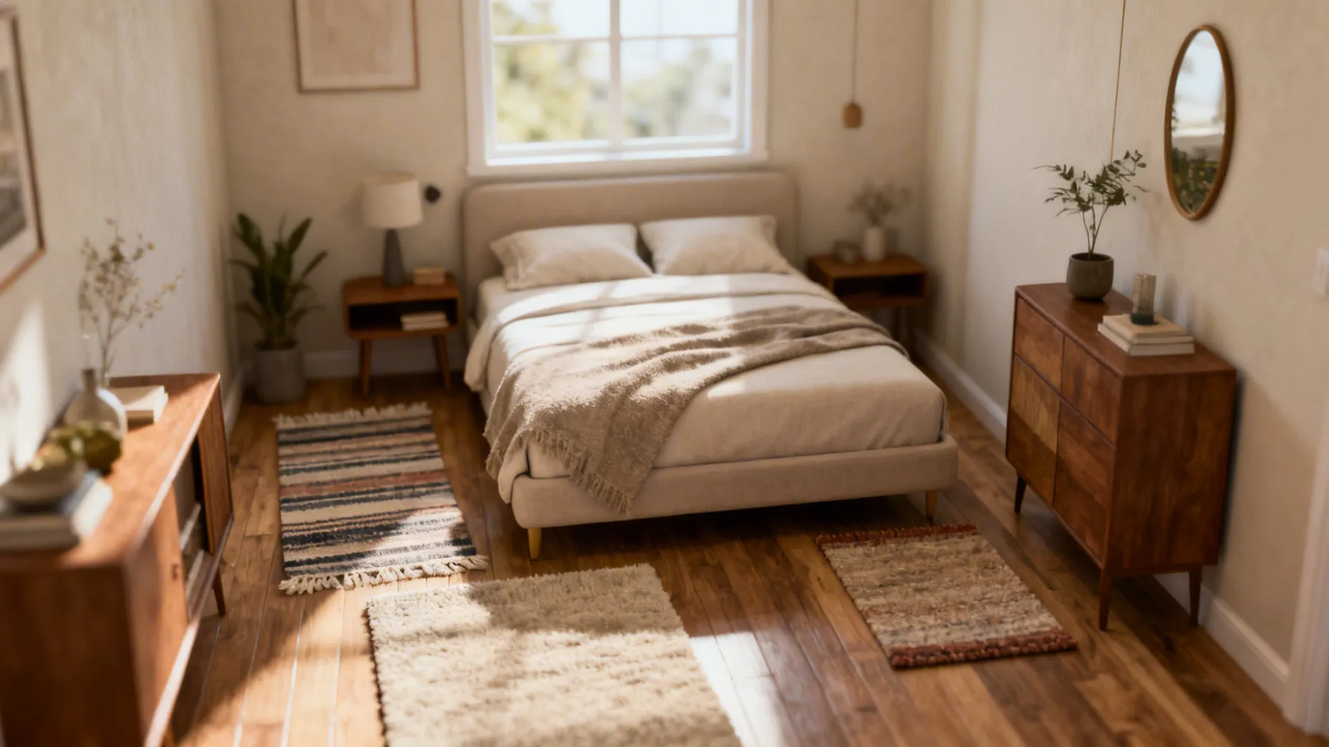 Perfect Rug Sizes for Queen Bed in Small Rooms