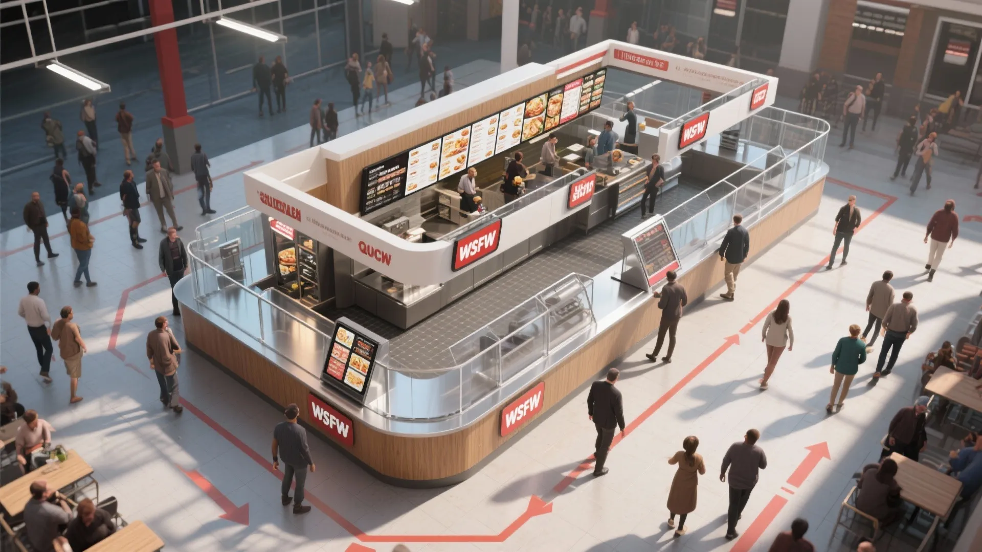 3. Quick-serve flow and clear sightlines