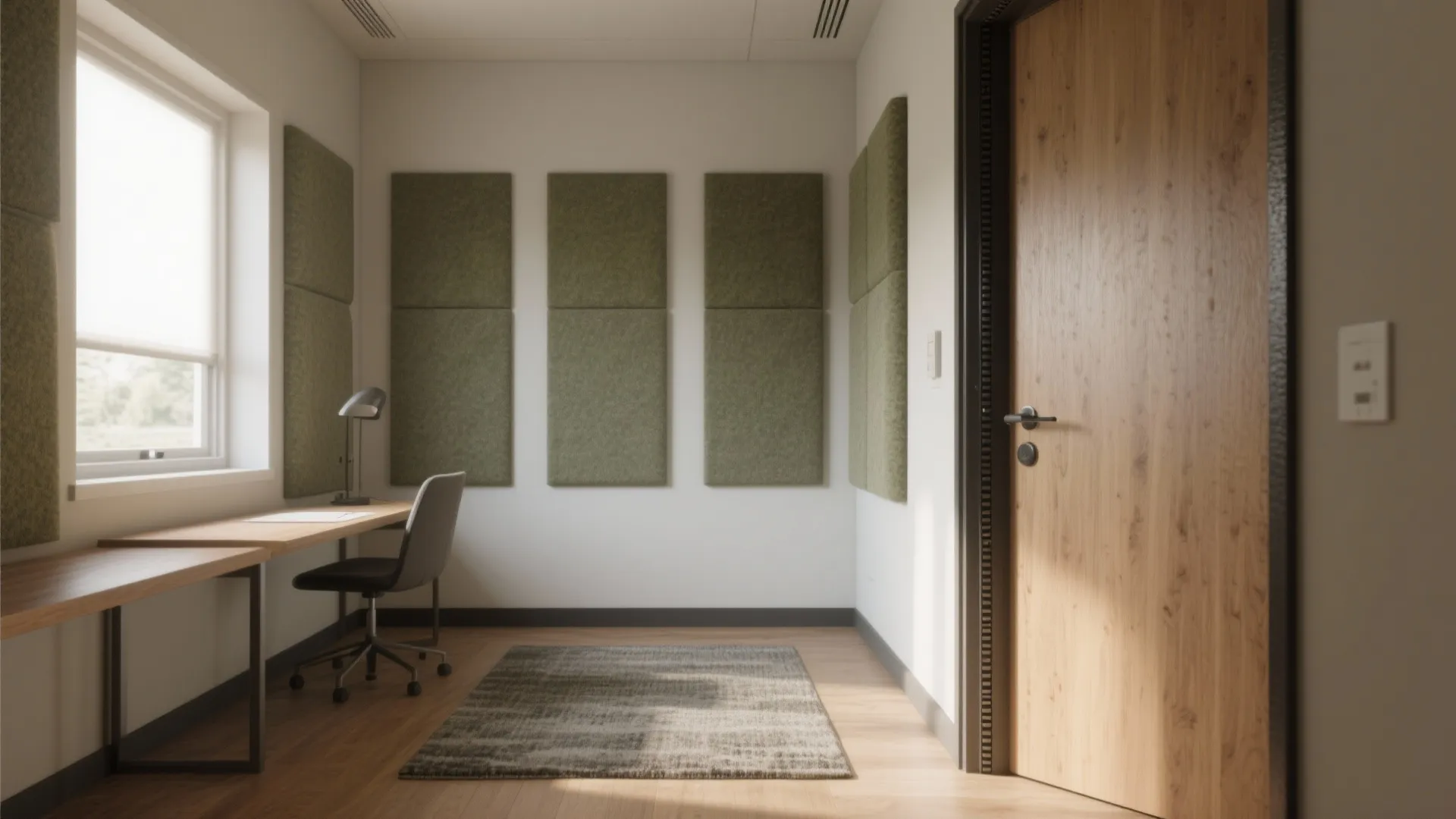 Quiet-First Acoustics: Panels, Rugs, and Door Seals