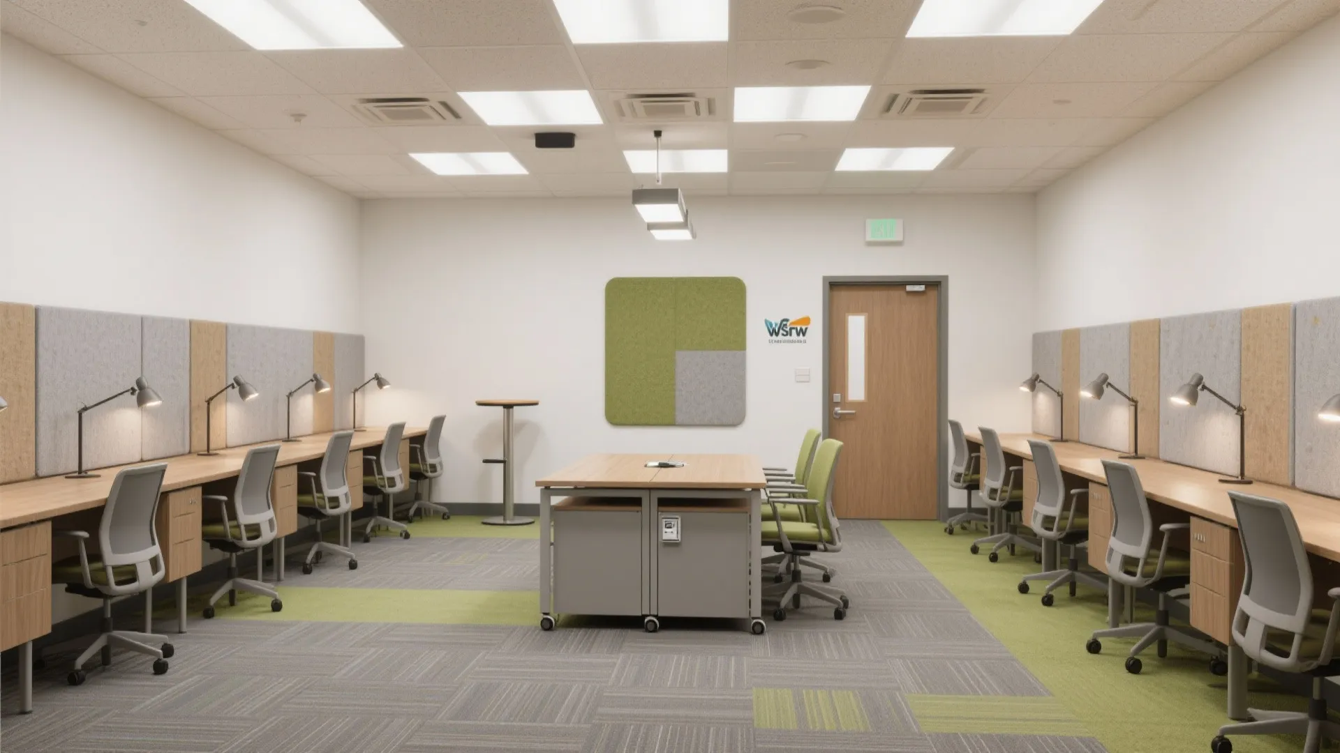 Quiet‑to‑Active Zoning with Modular Furniture