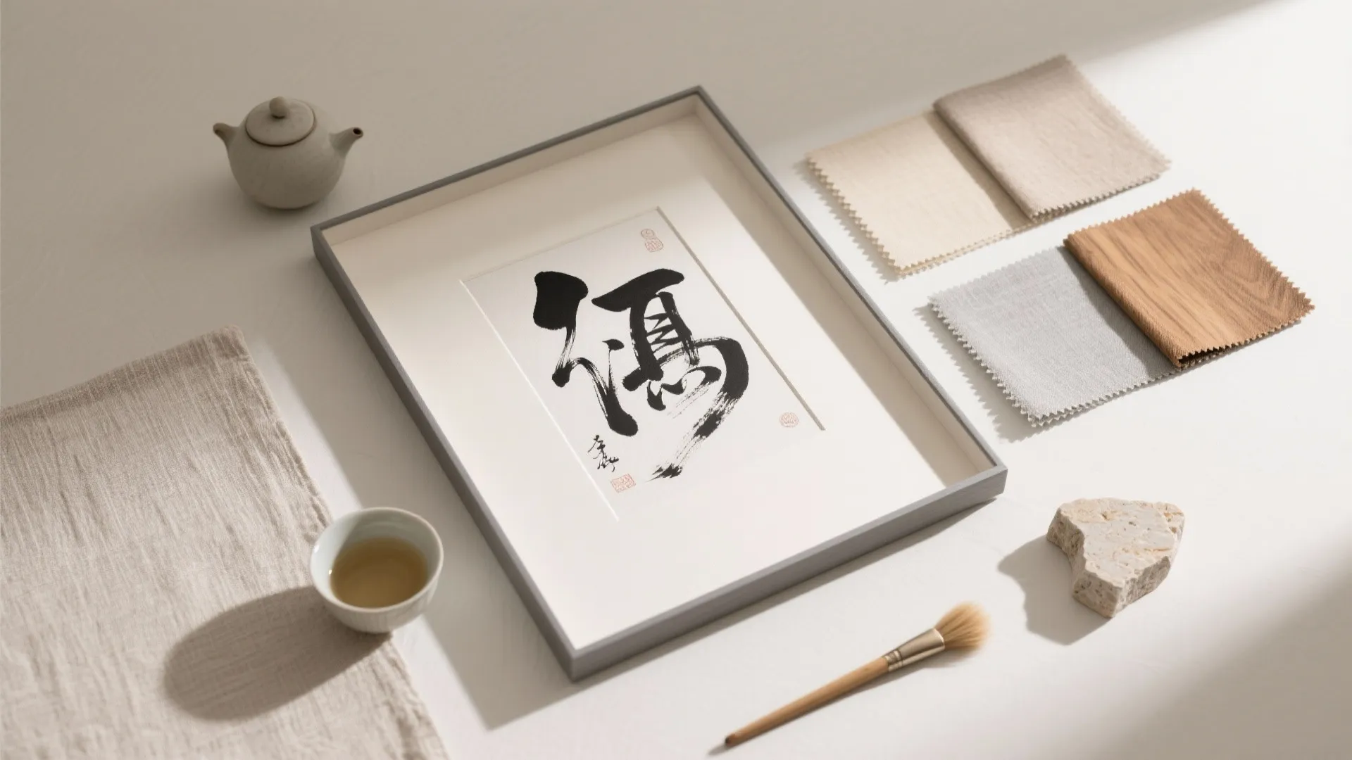 Balanced negative space and quiet art