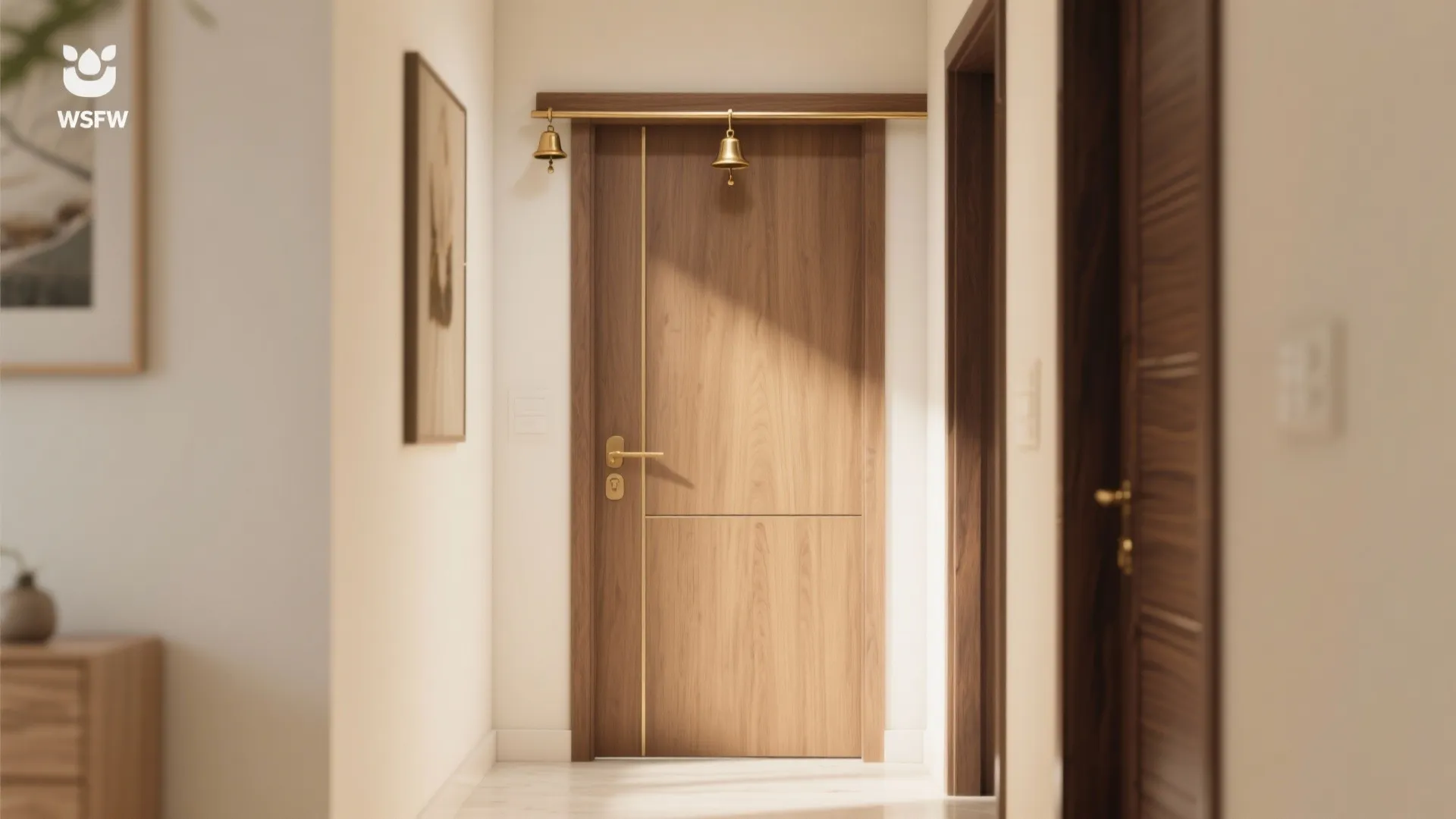 Quiet Contemporary Panel with Discreet Bell Rail