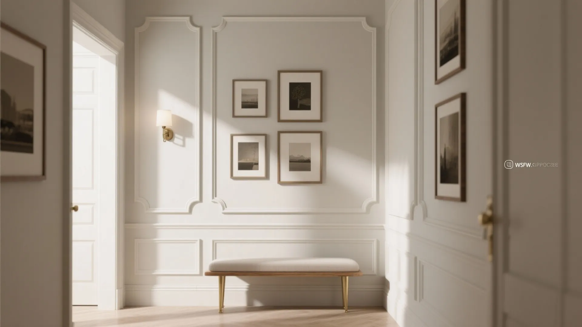 Idea 4: Quiet drama with frames and molding