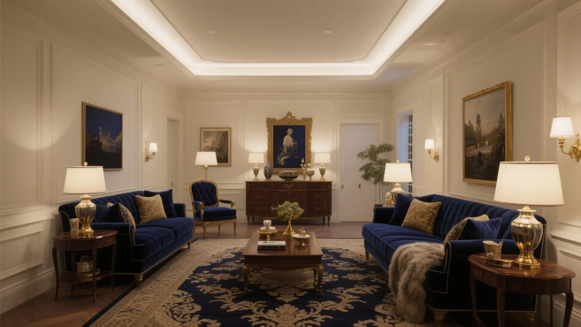 Royal Colour Combination for Living Room: Elegant Design Ideas