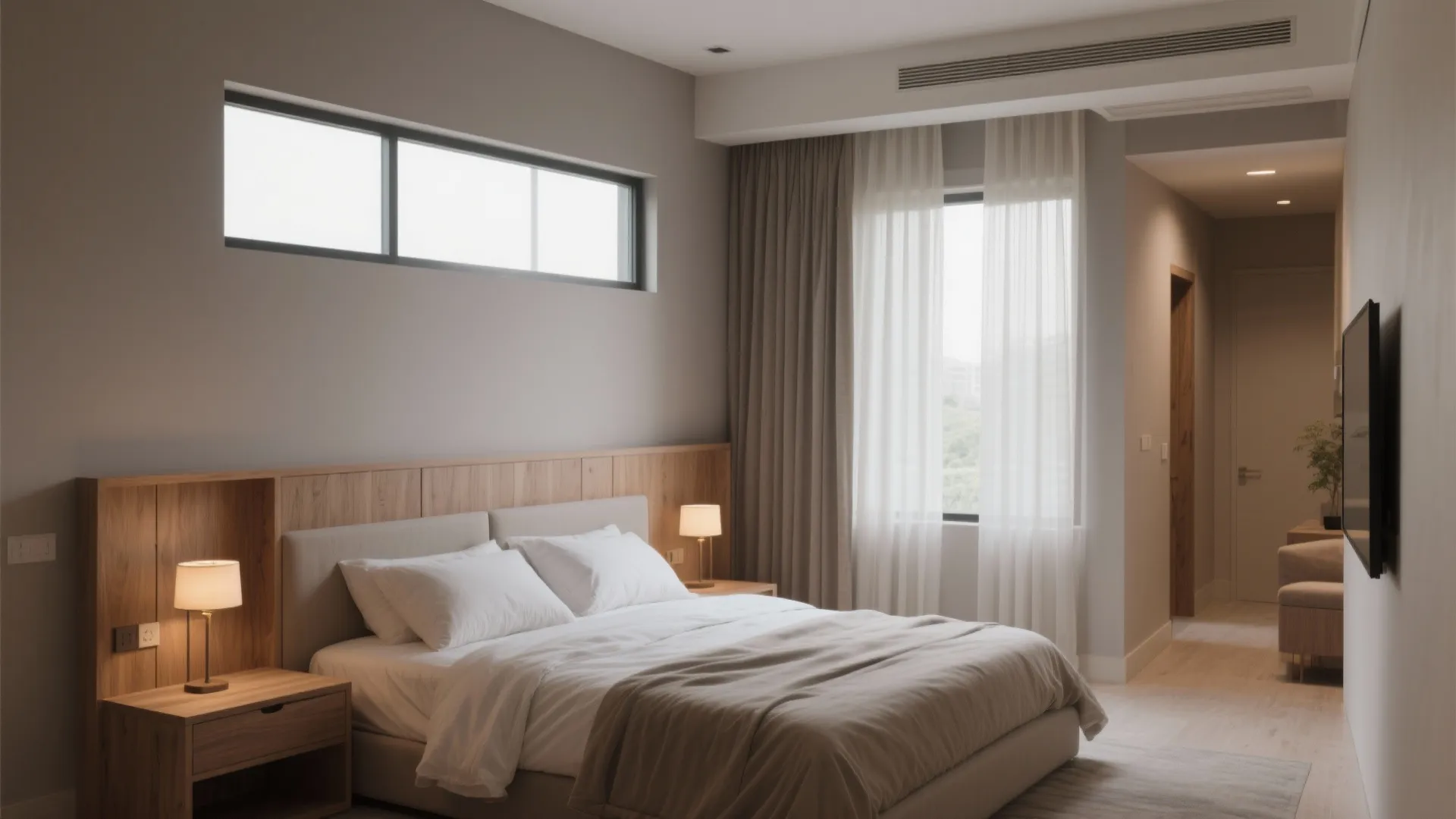 2) Bedrooms Zoned for Quiet and Light
