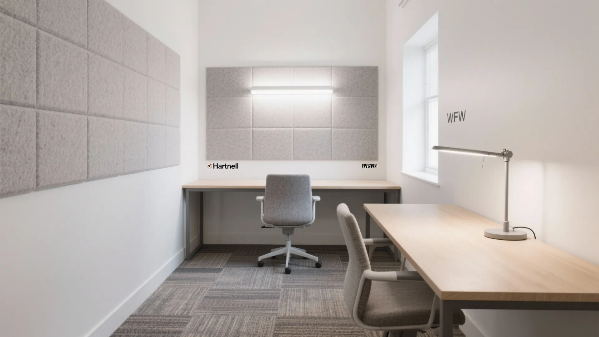 Quiet acoustics plus layered lighting for performance