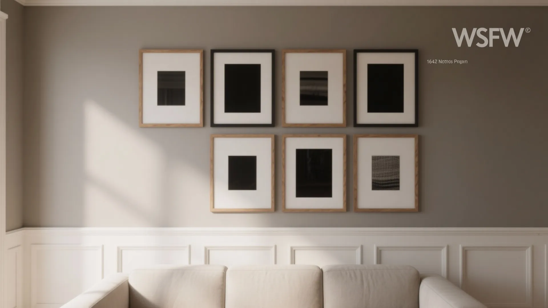 Quiet Molding + Simple Frames (Elevation Without Noise)