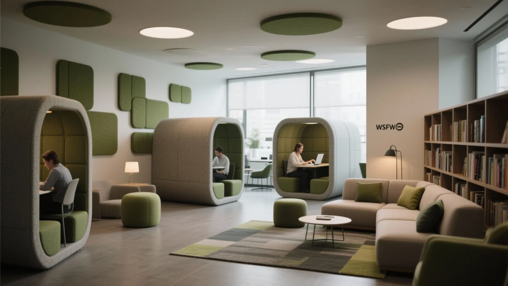 3. Create quiet pockets with smart acoustics