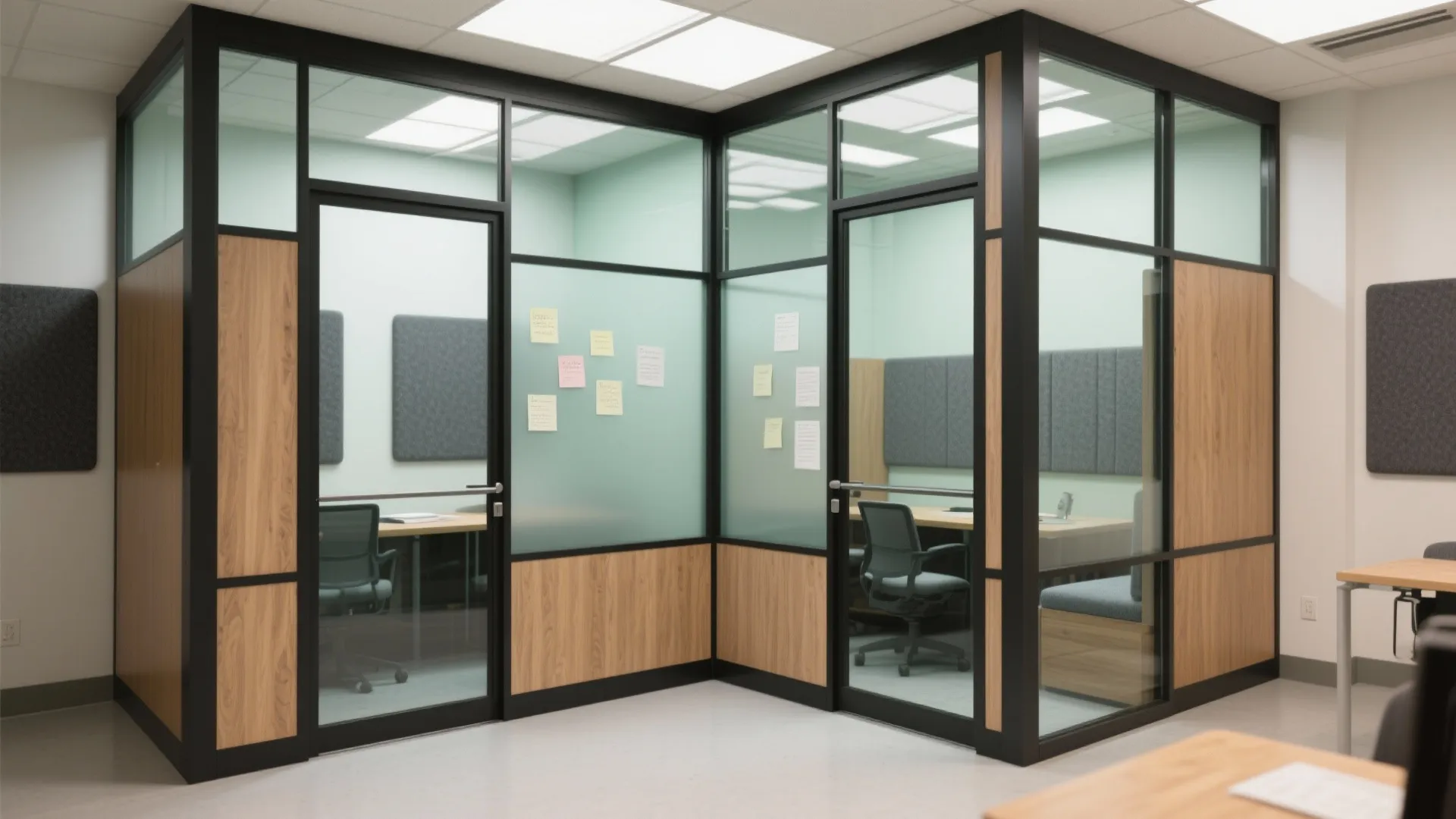 Glazed Quiet Pods for Focus Nooks